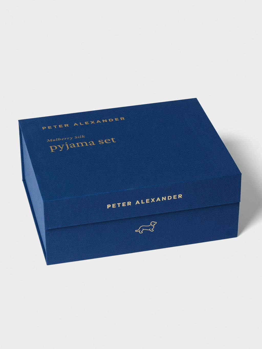 Navy Mulberry Silk Pj Set With Eye Mask