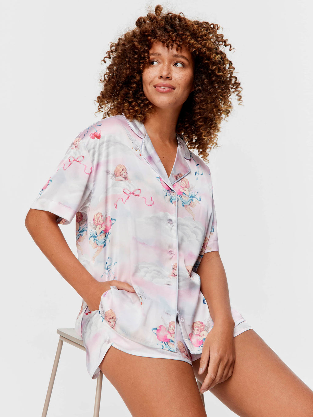 Cherub Satin Shortie Pj Set