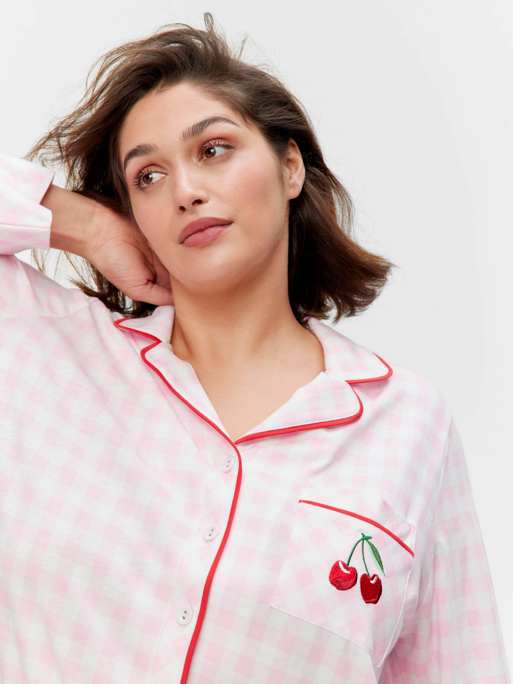 P.A. Plus Cherry On Top Long Sleeve Nightshirt