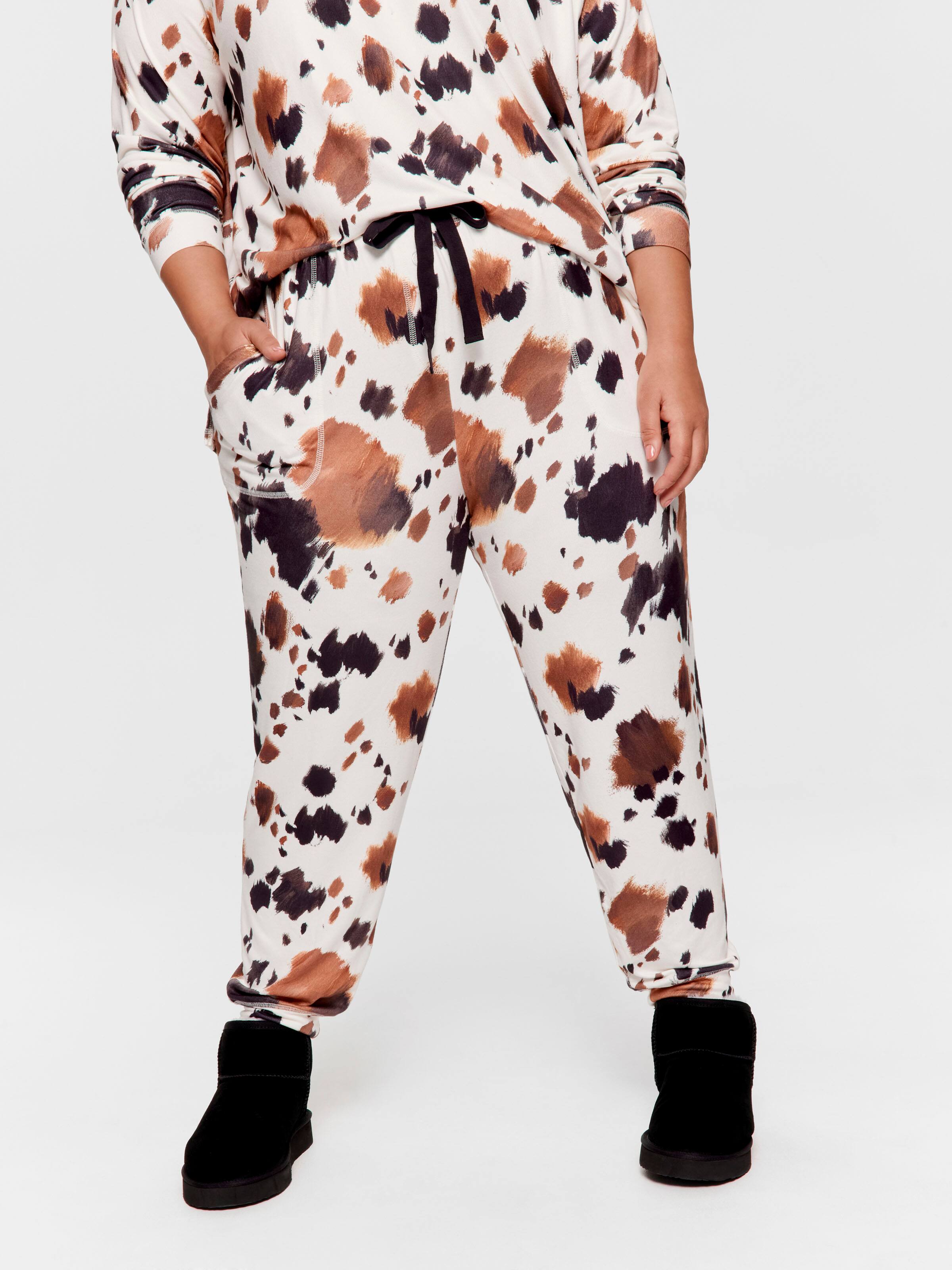 P.A. Plus Cow Plush Easy Pj Pant