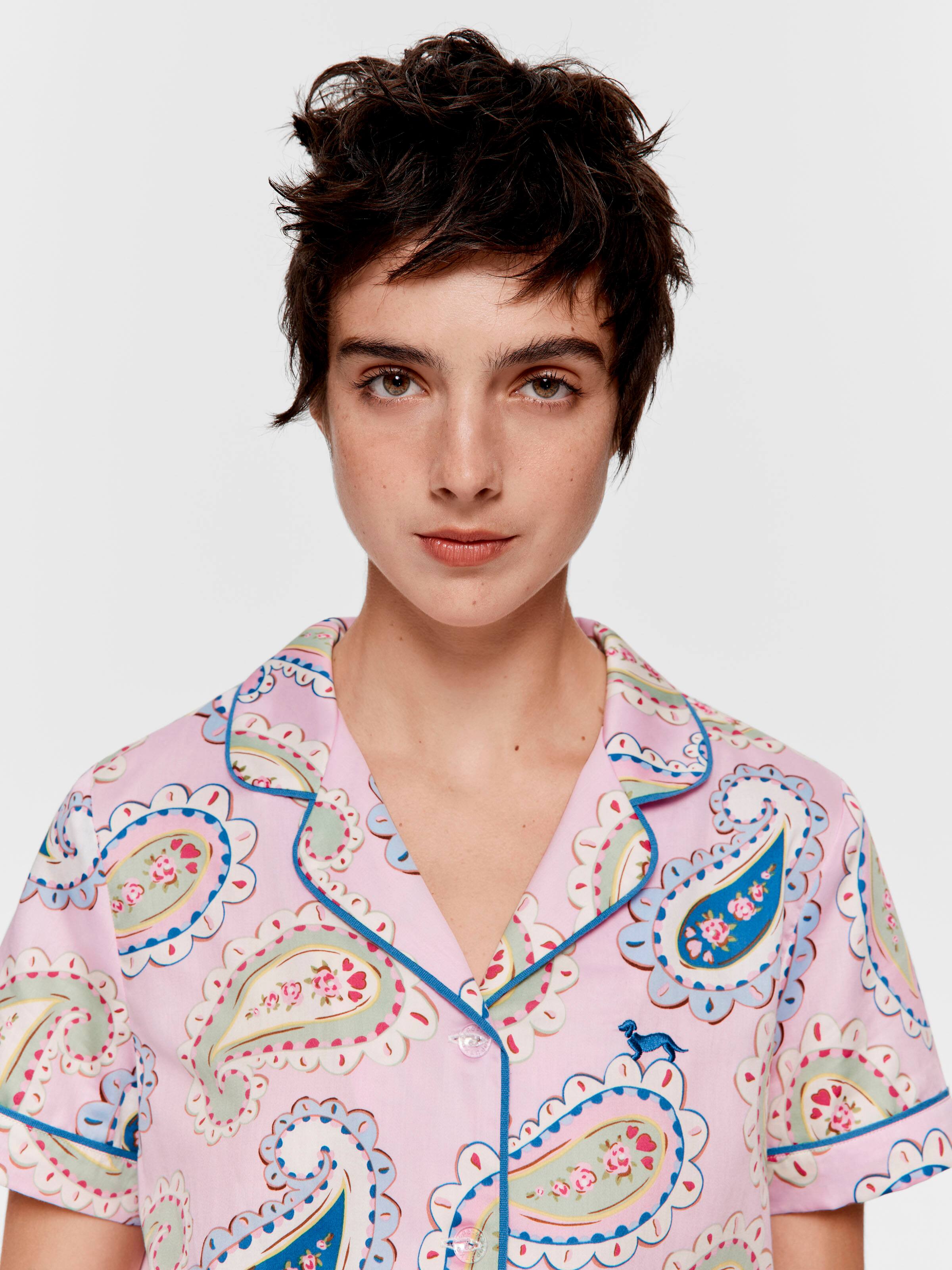 Cowgirl Paisley 100% Cotton 3/4 Pj Set