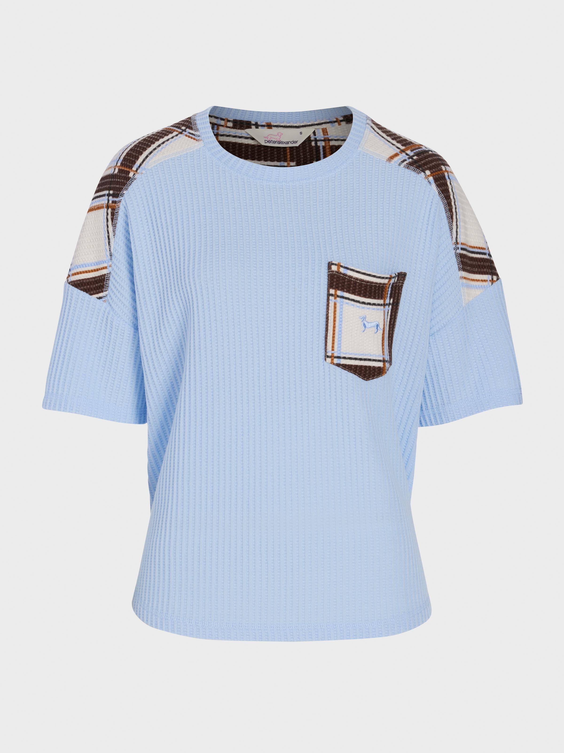Waffle Check Oversized Tee