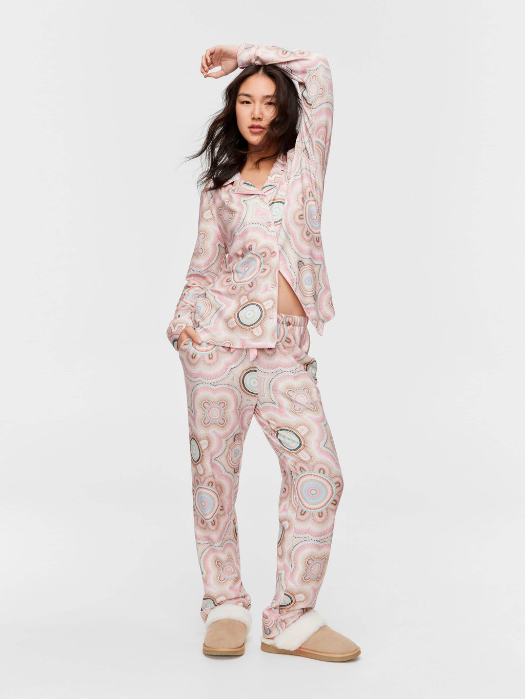 Lou Martin Plush Long Pj Set