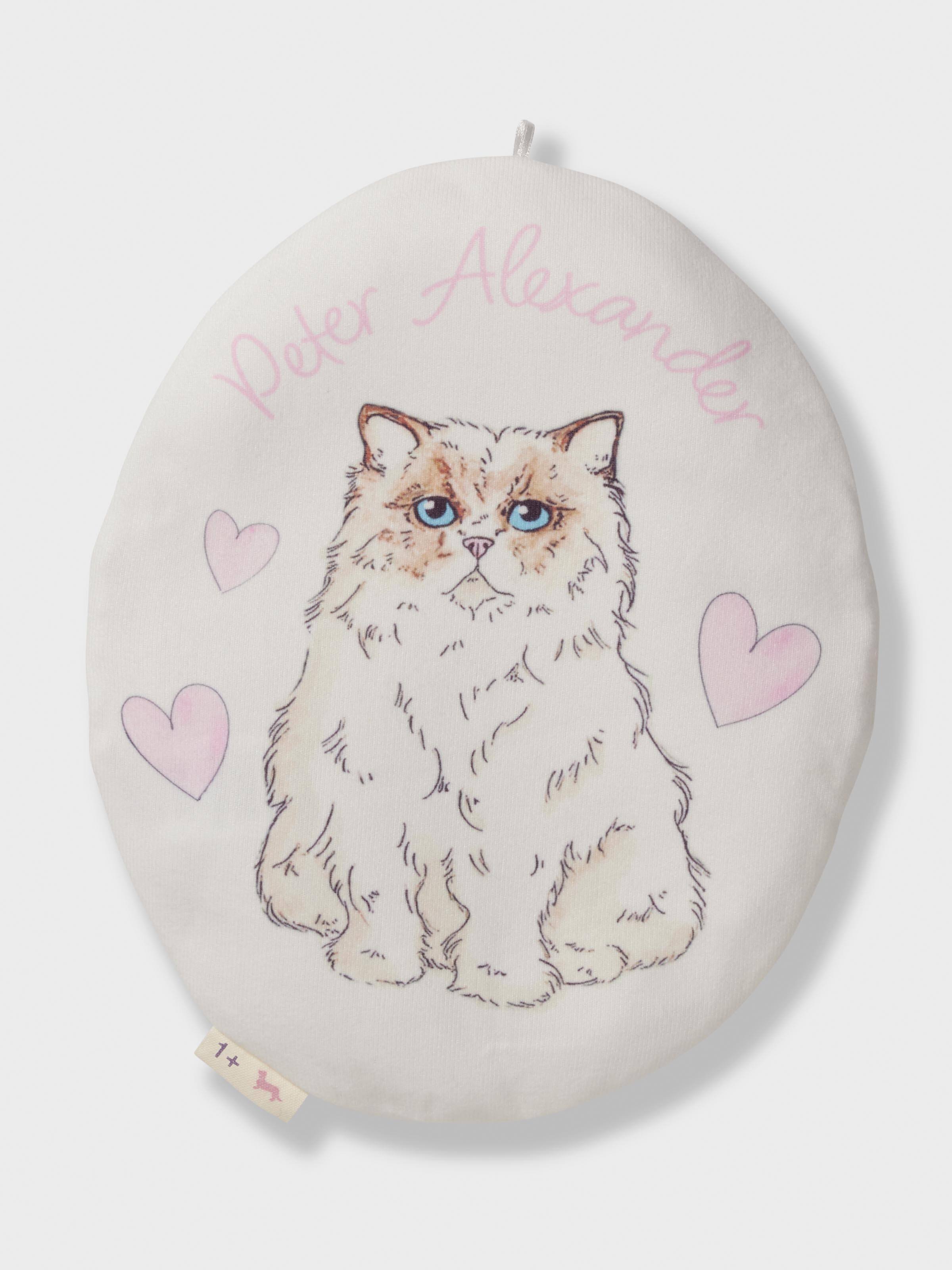 P.A. Plus Fluffy Cat Plush Shortie Pj Set