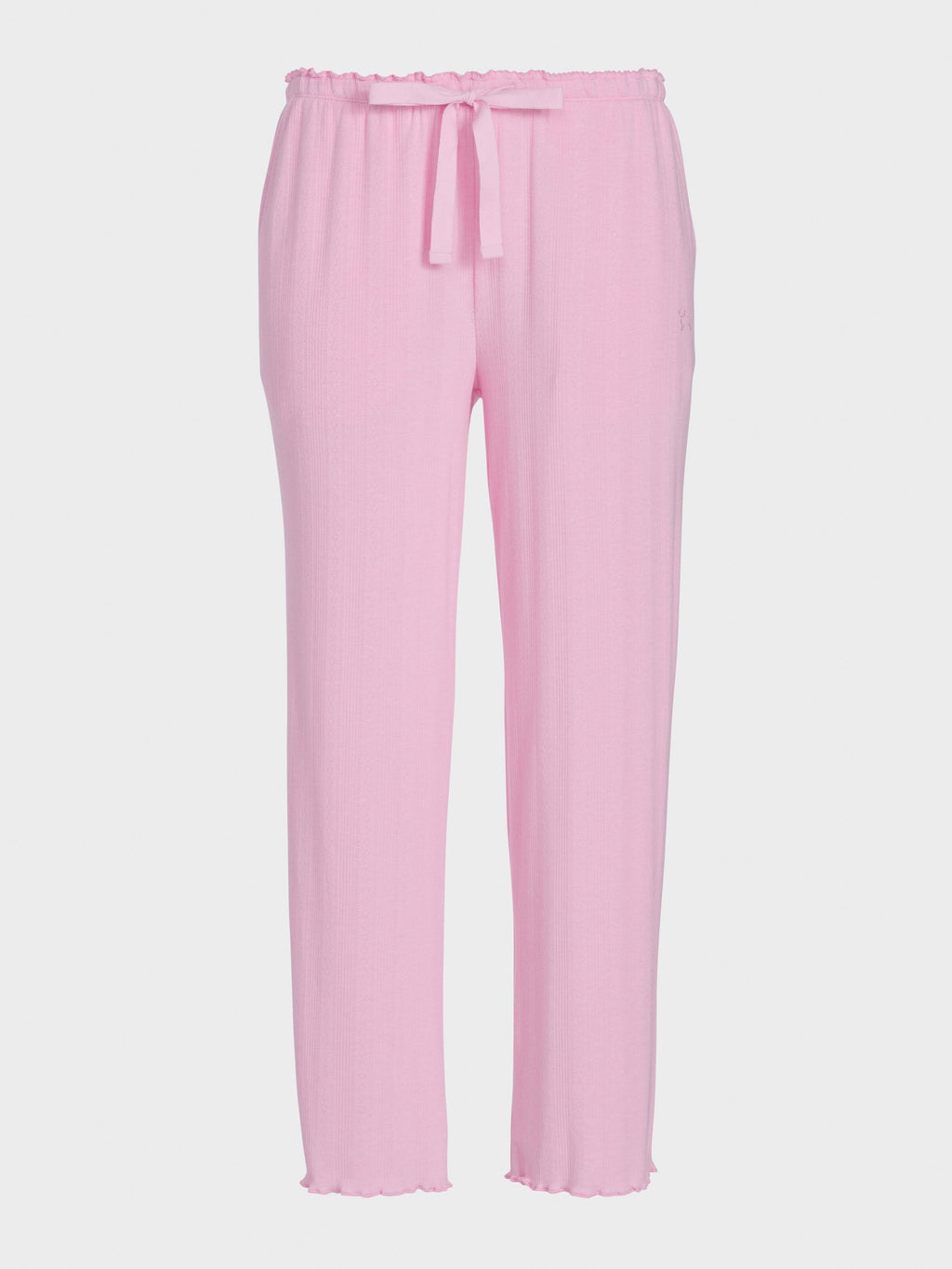 Pink Marle Pointelle Straight Leg Pj Pant