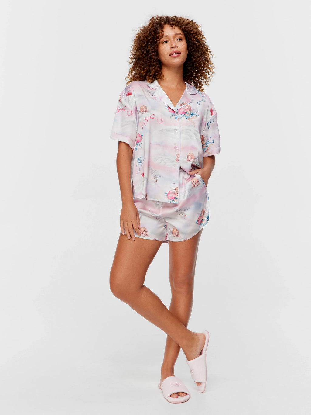 Cherub Satin Shortie Pj Set
