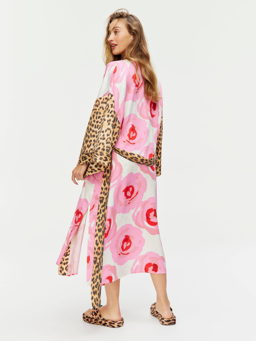Floral Leopard Long Fashion Gown