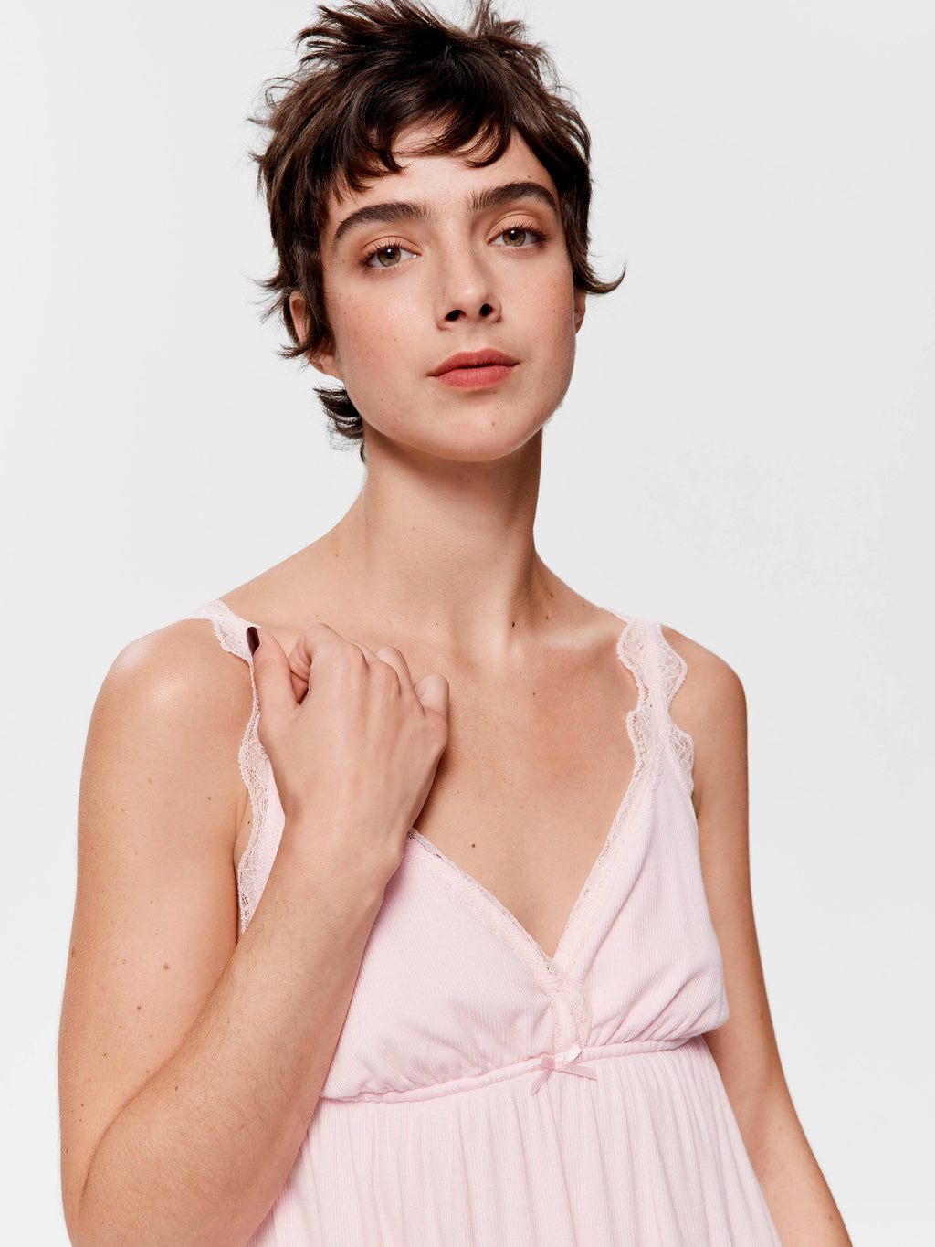 Pink Babydoll Rib Nightie