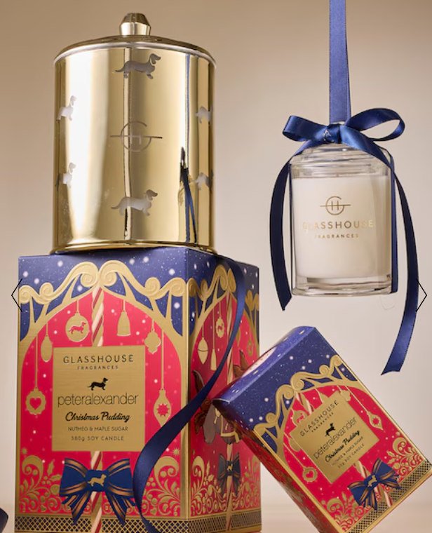 Glasshouse Fragrances Limited Edition Christmas Pudding 60G Candle