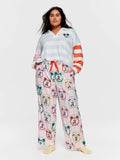 P.A. Plus  Clocks Bamboo Flannelette Classic Pj Pant