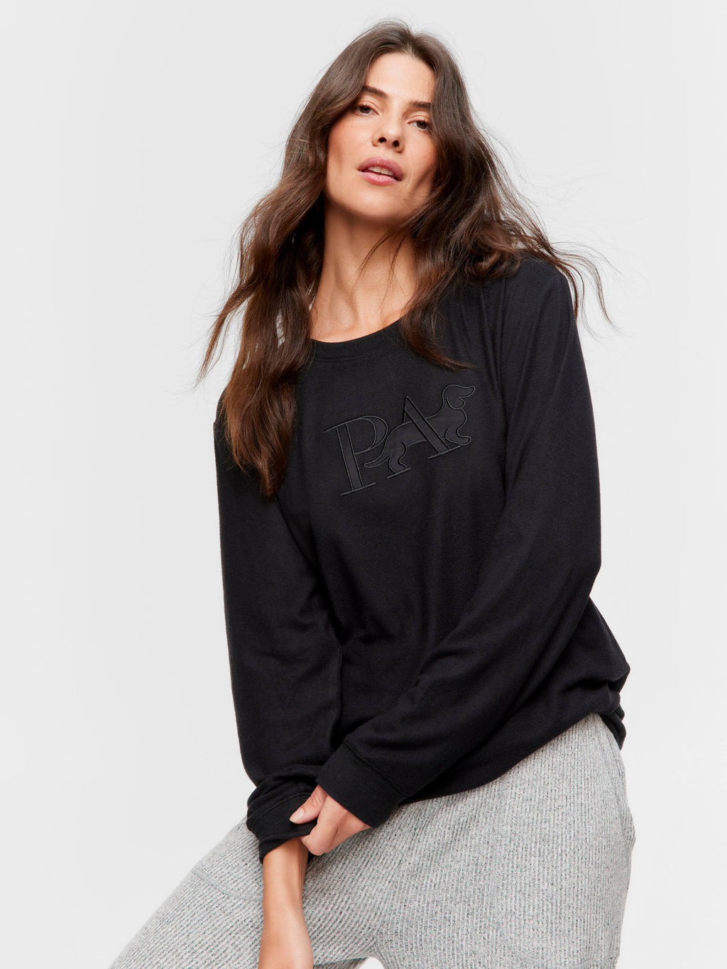 Black Plush Sweater