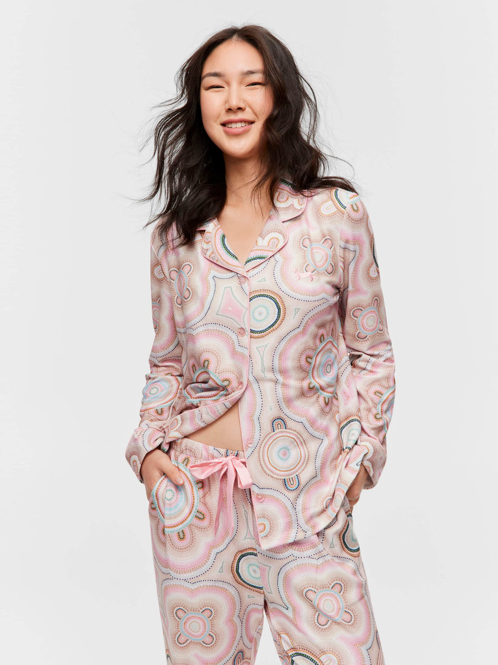 Lou Martin Plush Long Pj Set