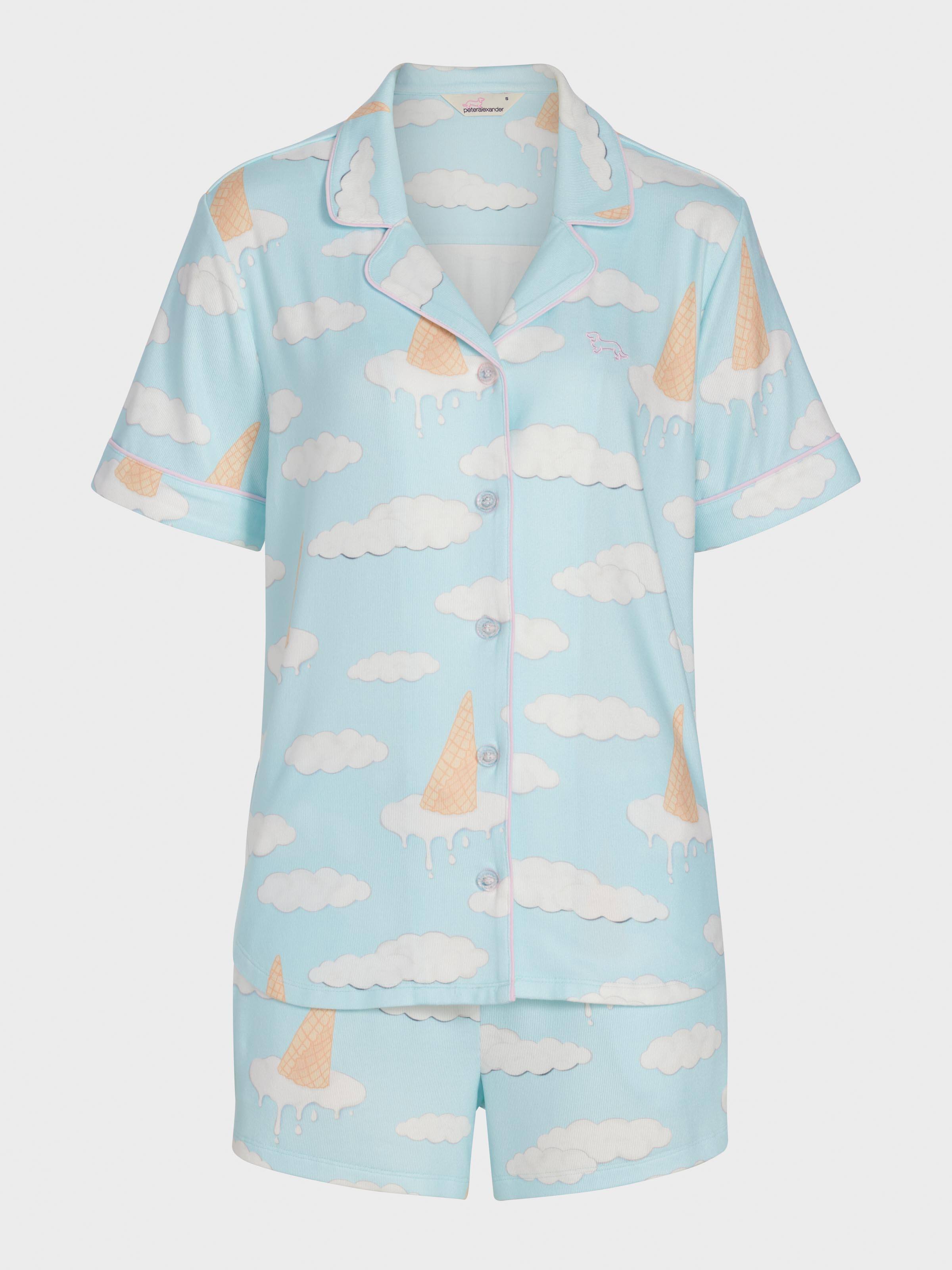 Ice Cream Cloud Plush Shortie Pj Set