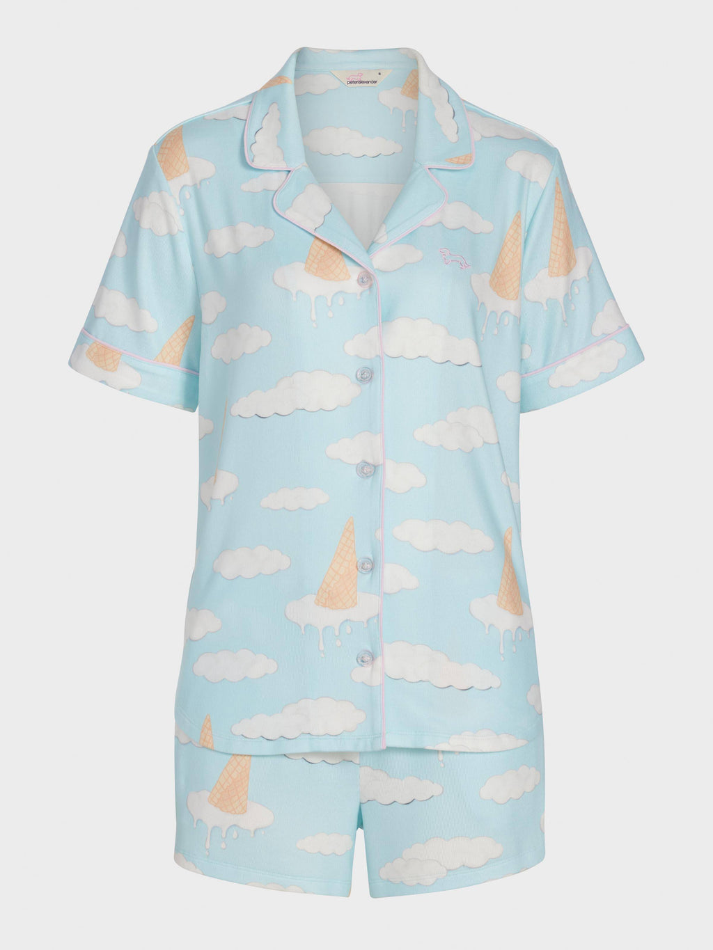 Ice Cream Cloud Plush Shortie Pj Set