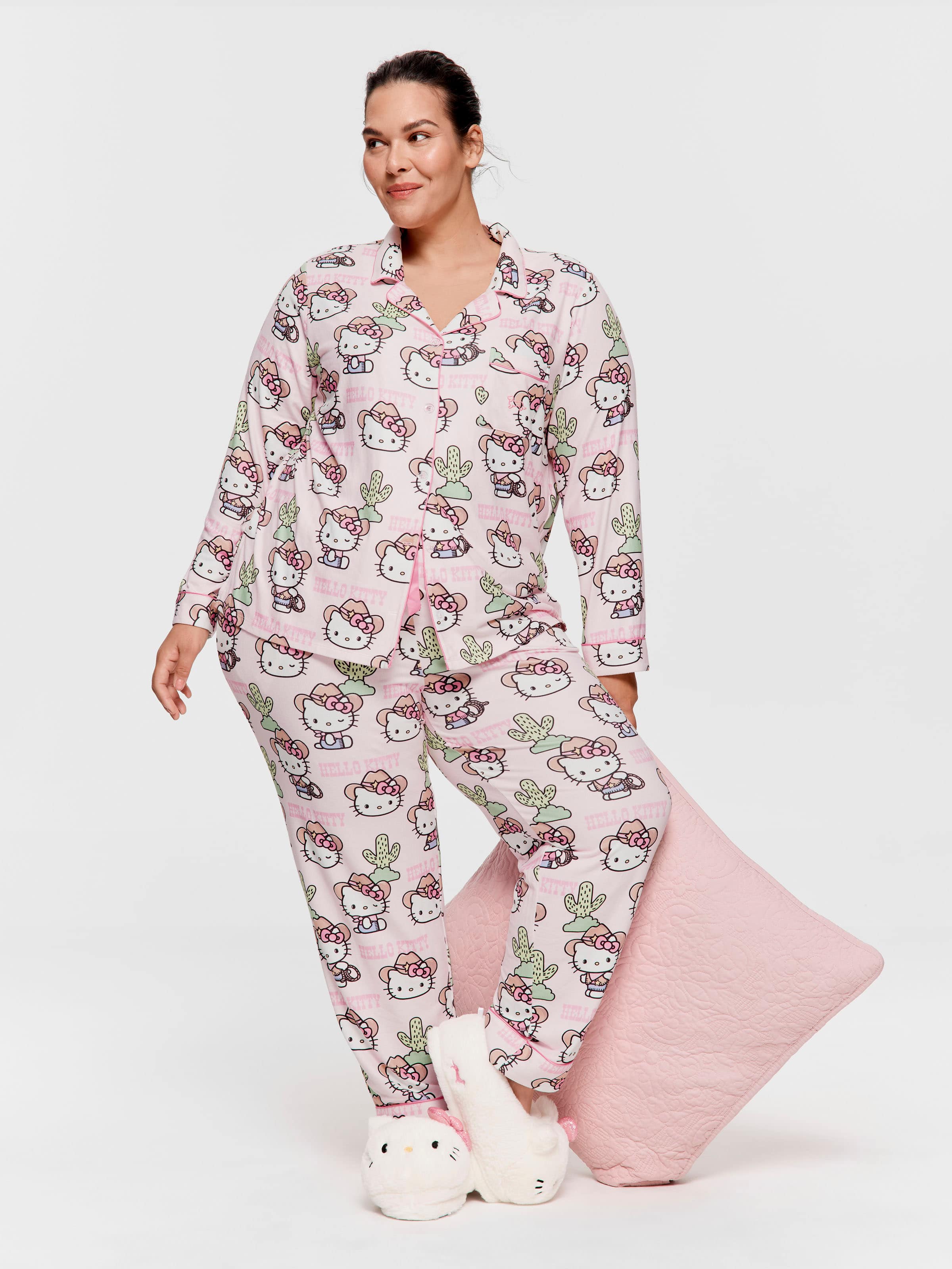 P.A. Plus Howdy  Plush Classic Pj Set