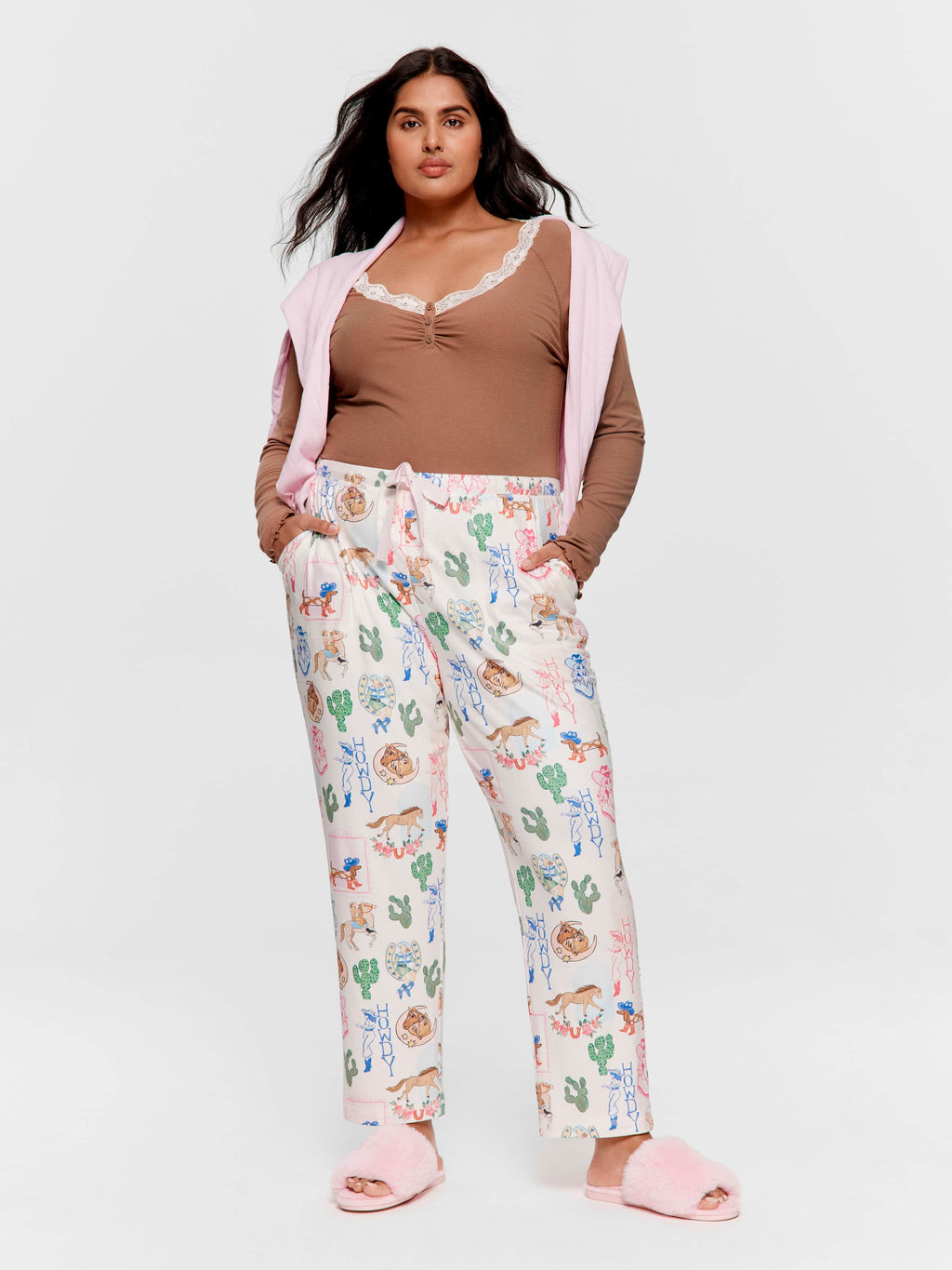 P.A. Plus Western Plush Tapered Pj Pant