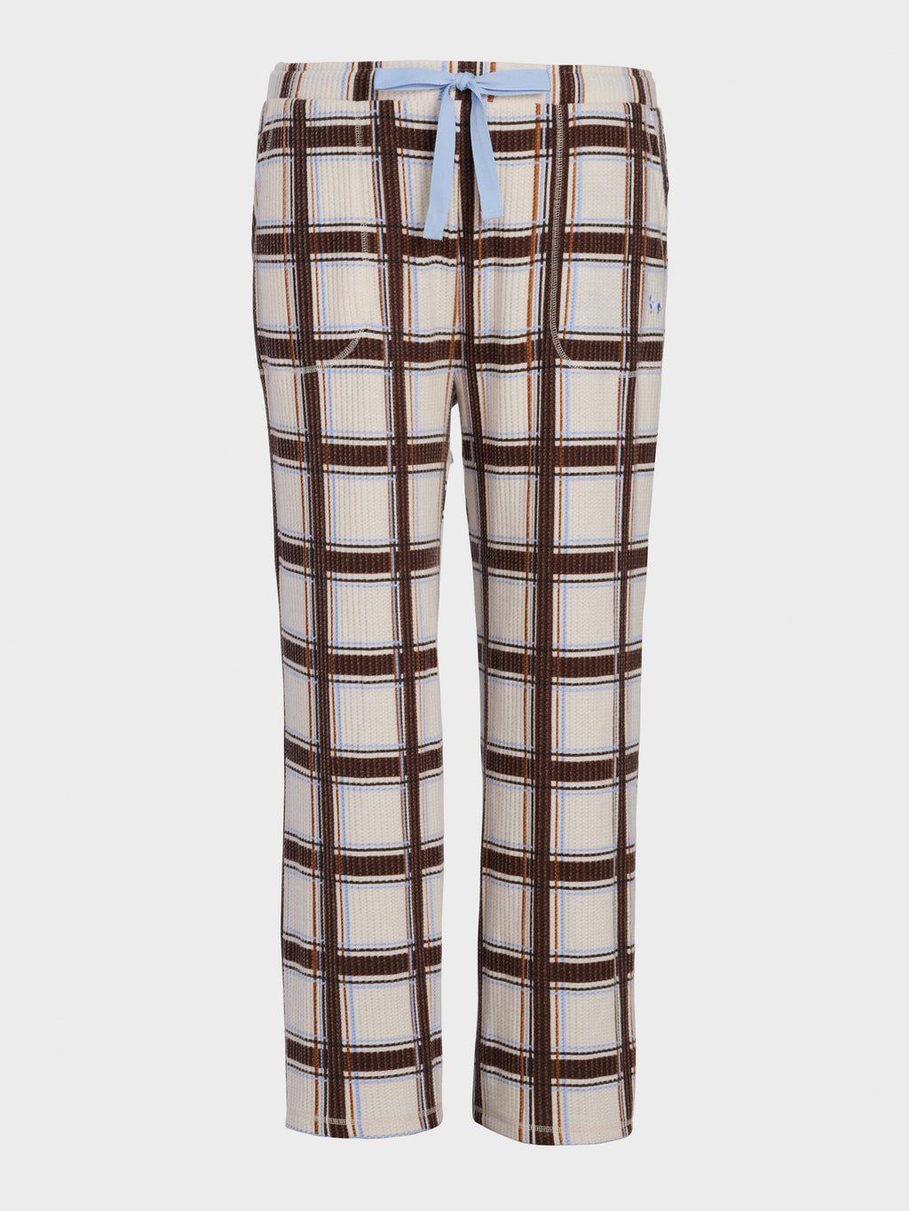 P.A. Plus Check Waffle Wide Leg Pj Pant