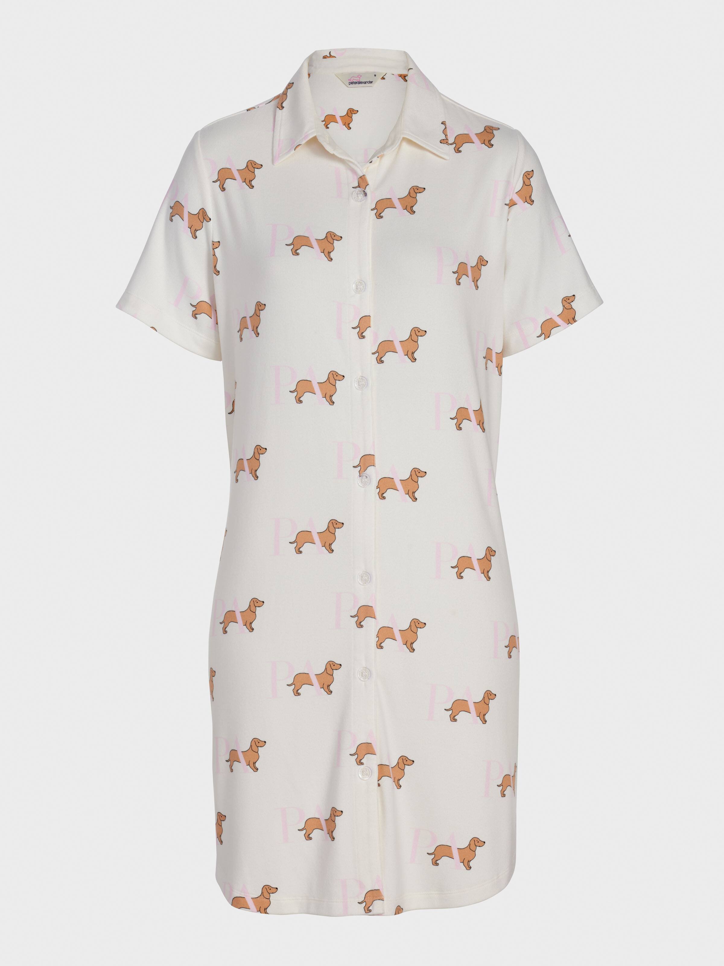 P.A. Penny Short Sleeve Plush Nightshirt