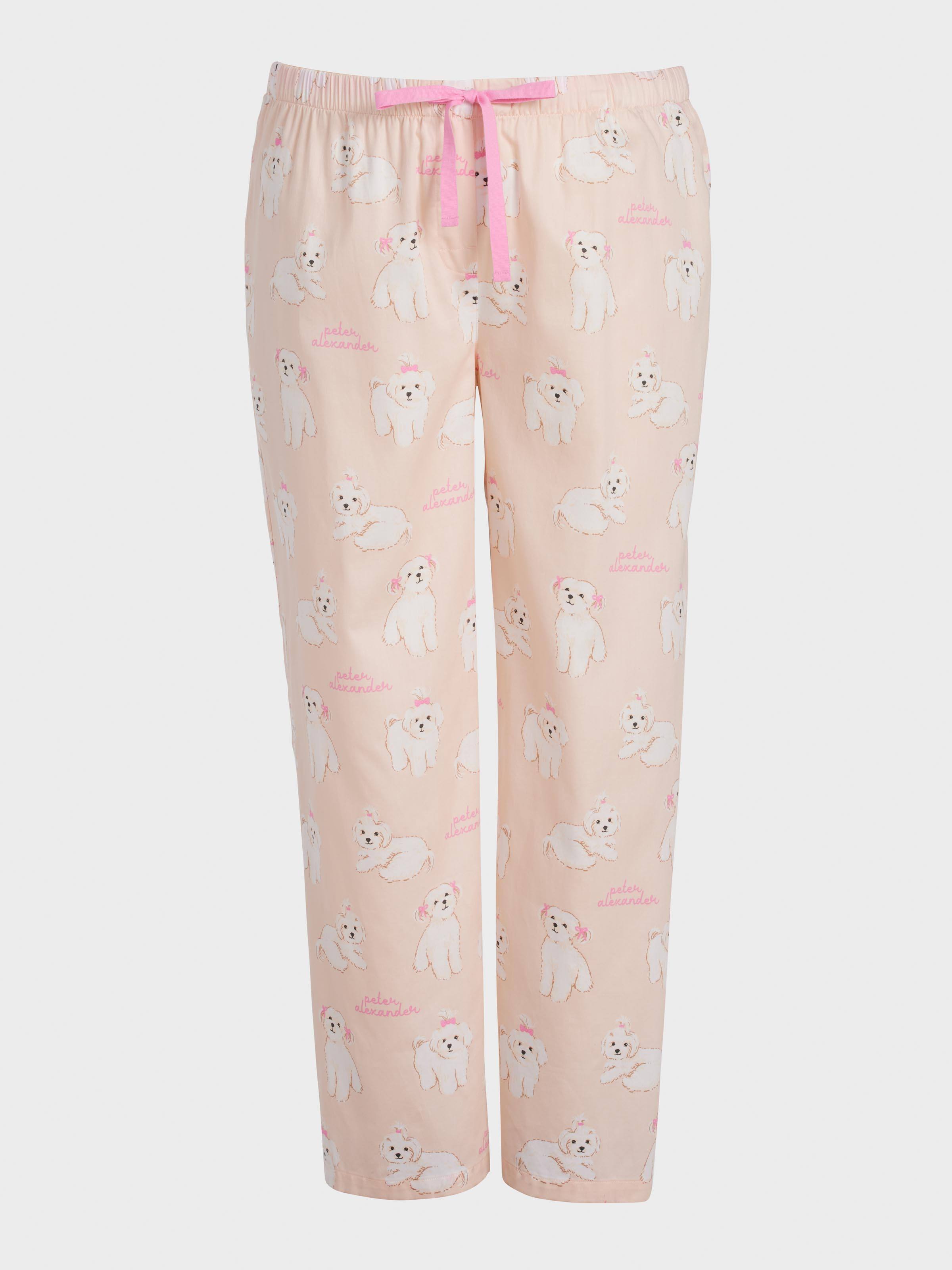 P.A. Plus Maltese Dog 100% Cotton Classic Pj Pant