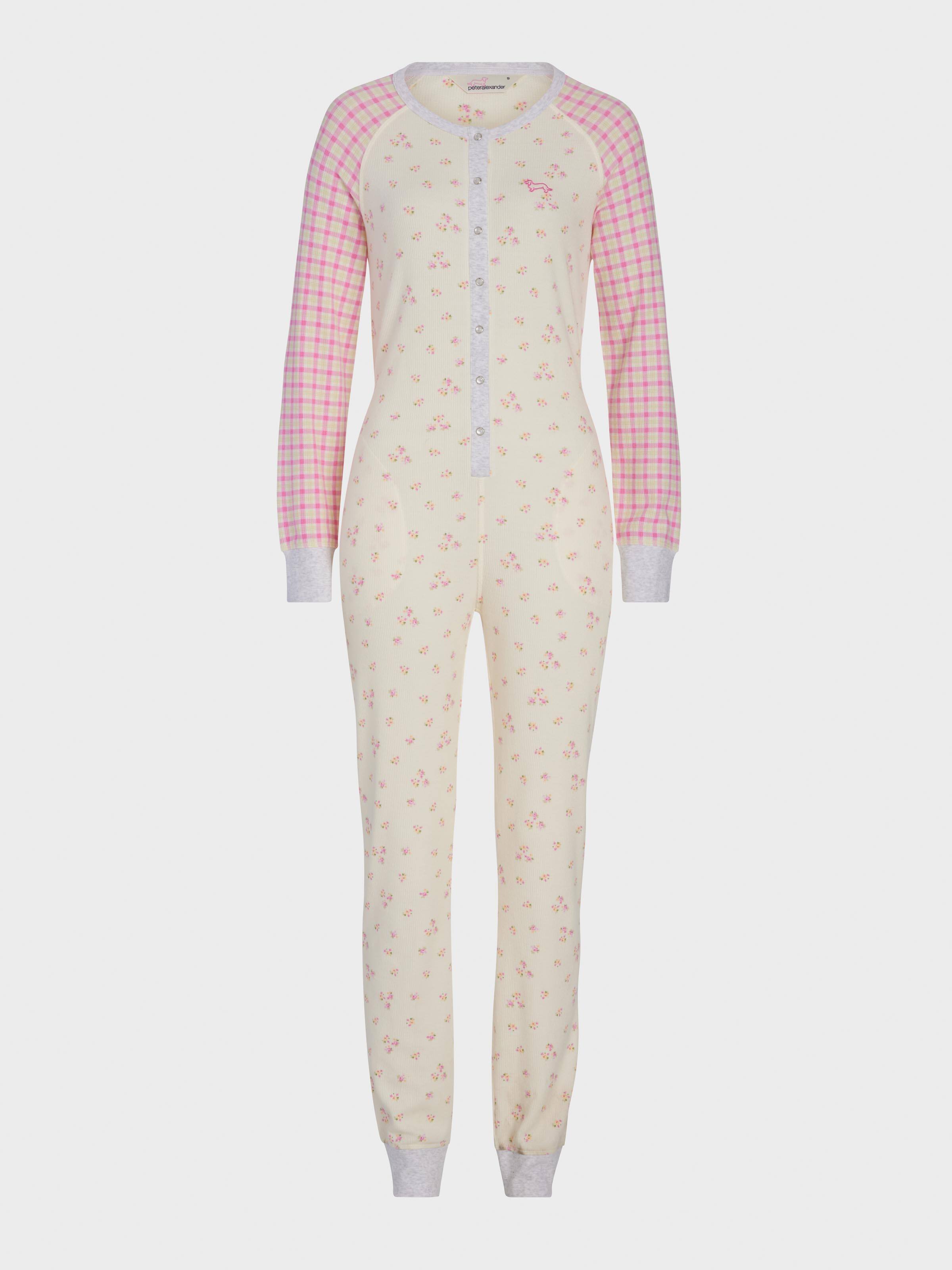 Waffle Contrast Print Onesie