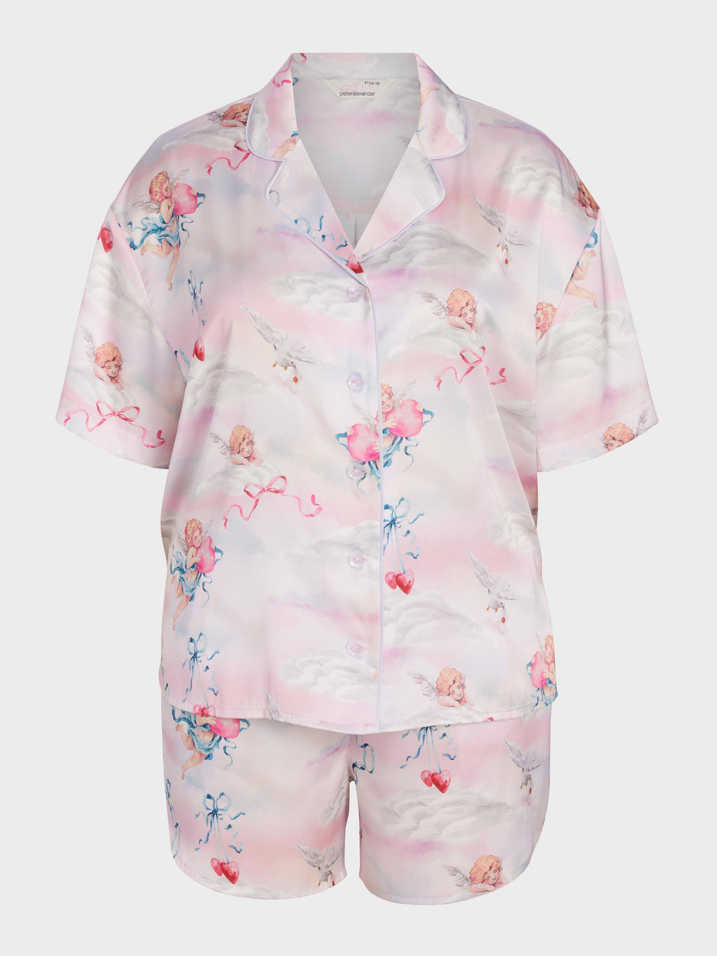 P.A. Plus Cherub Satin Shortie Pj Set