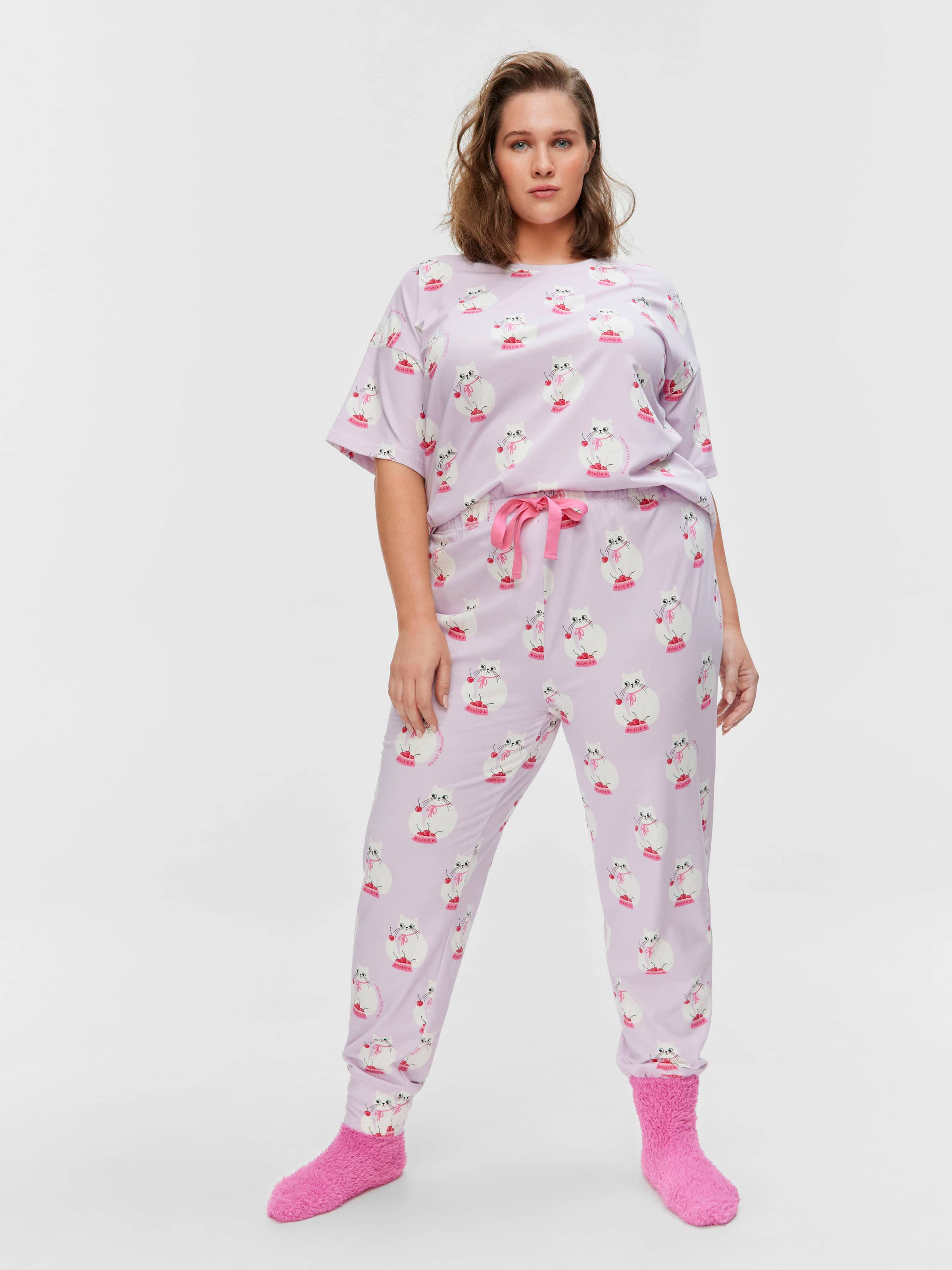 P.A. Plus Cherry Cat Easy Pj Pant