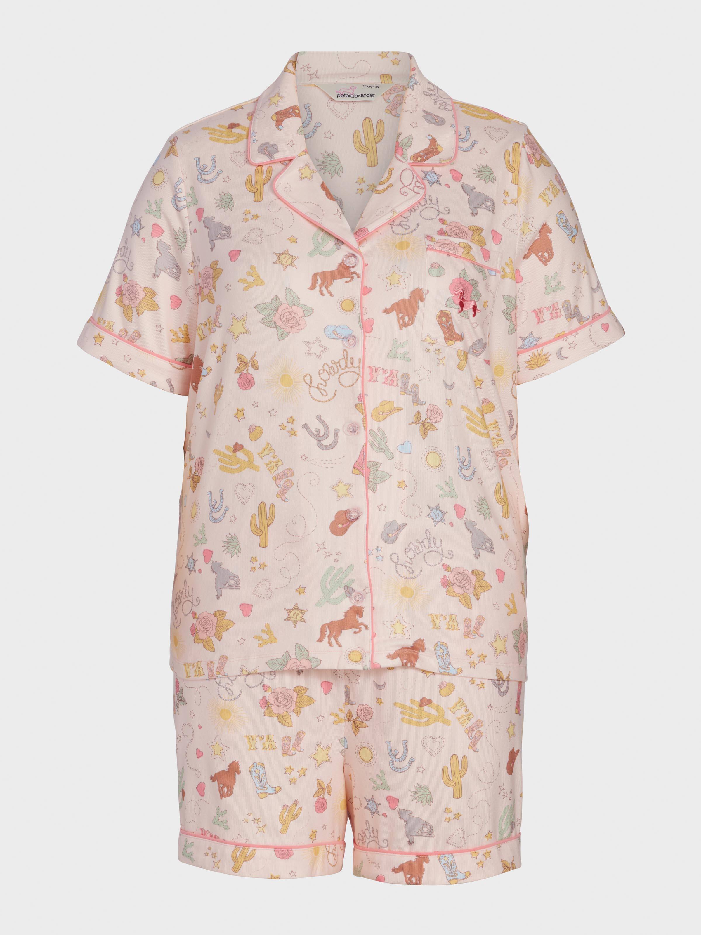 P.A. Plus Howdy Plush Shortie Pj Set