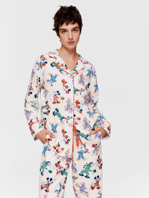 & Friends Bamboo Flannelette Classic Pj Set
