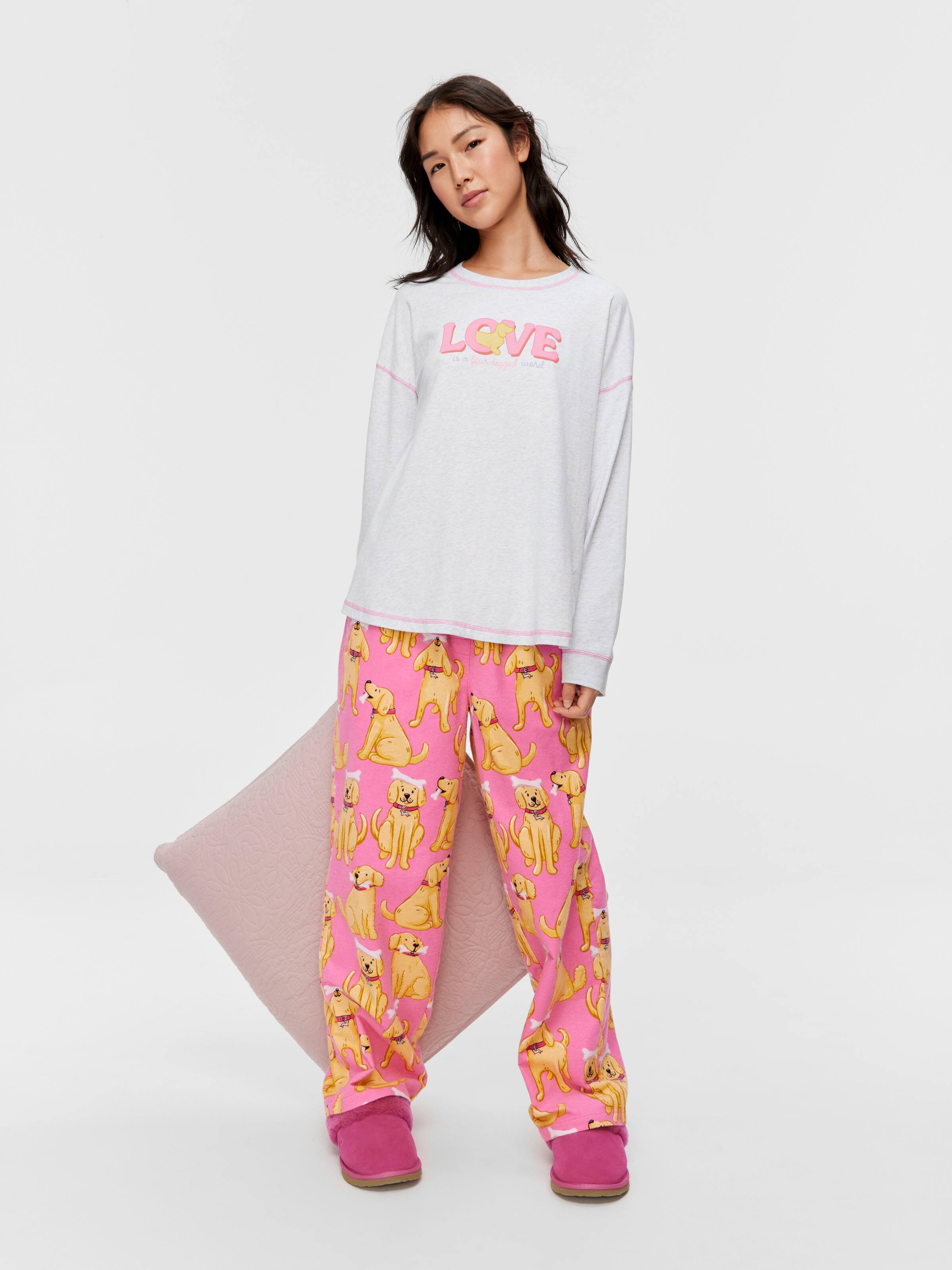 Love Is A 4 Legged Word Oversized Long Sleeve Top