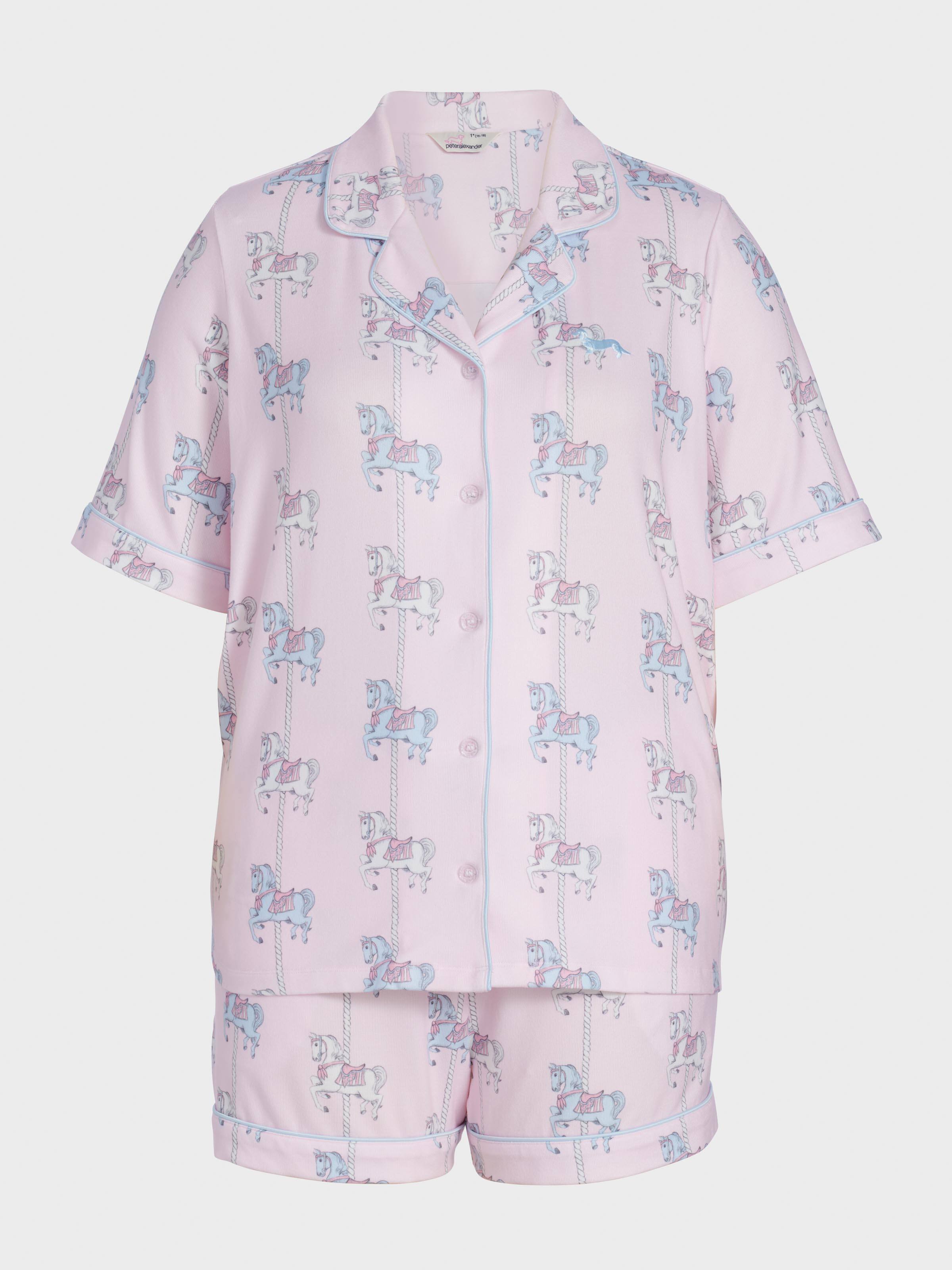 P.A. Plus Carousel Plush Shortie Pj Set