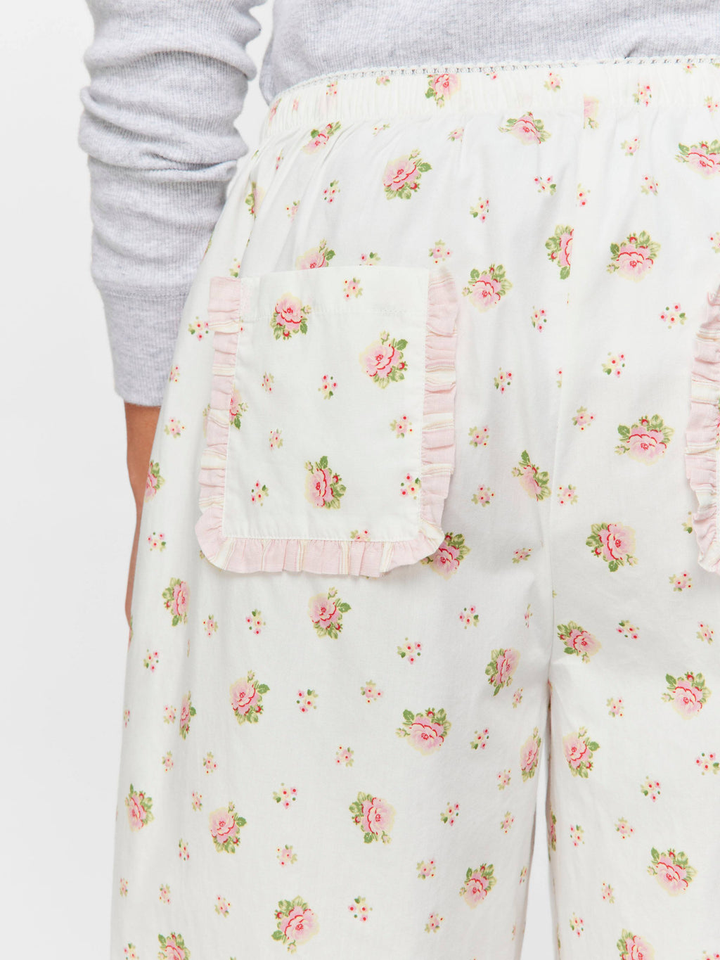 Ditsy Floral 100% Cotton 3/4 Pj Pant
