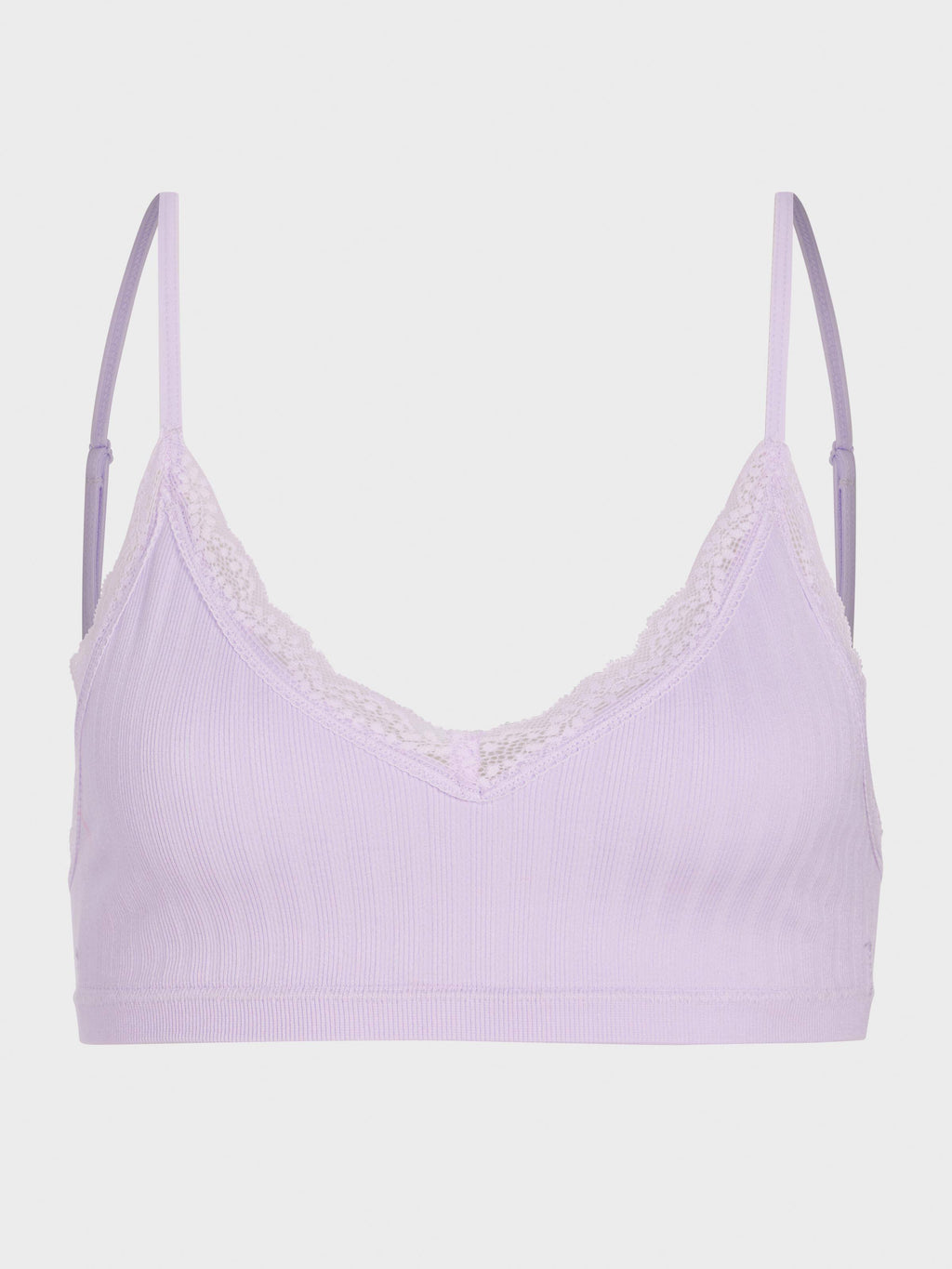 Lilac Lace Trim Bralette