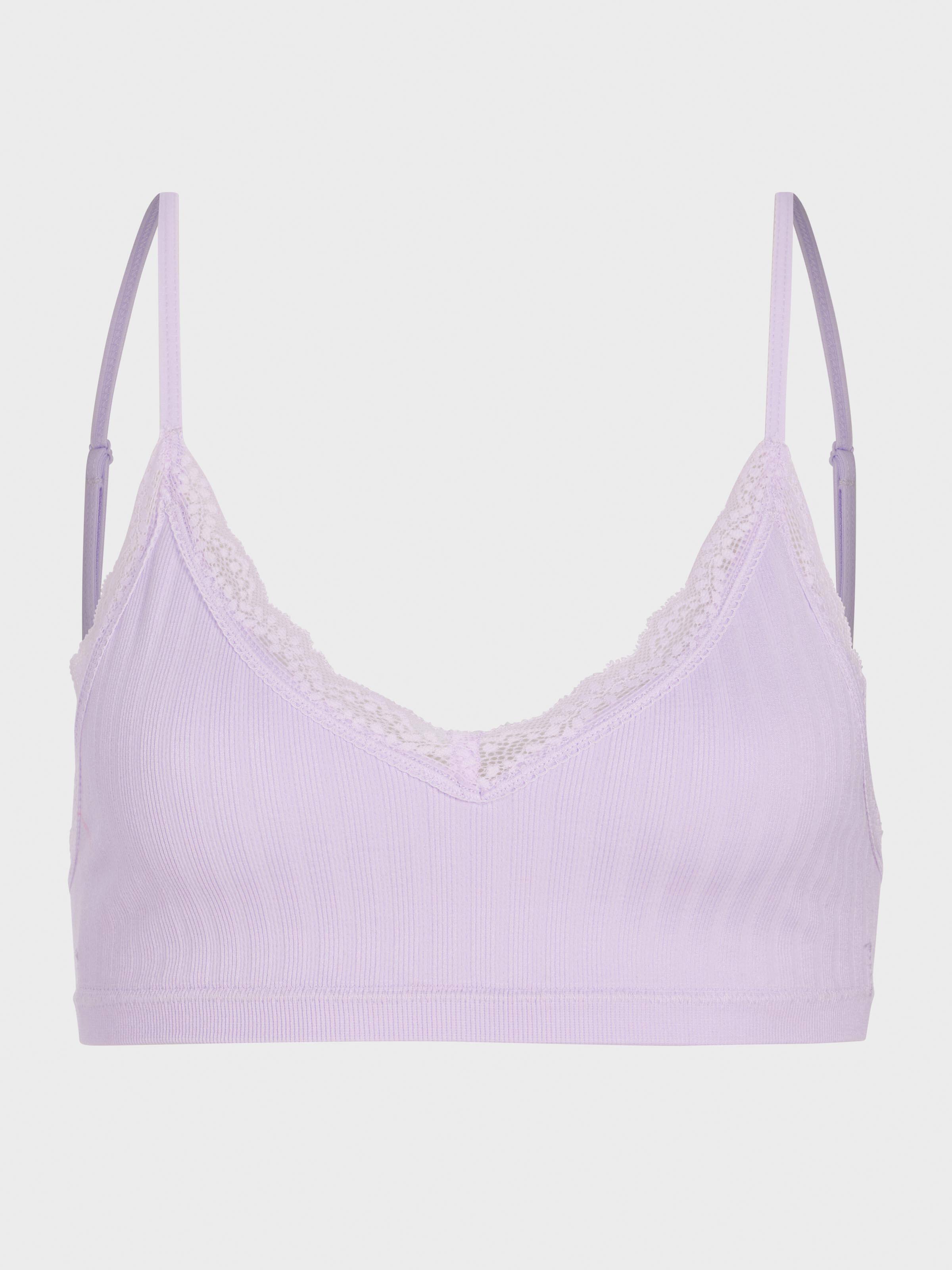 Lilac Lace Trim Bralette
