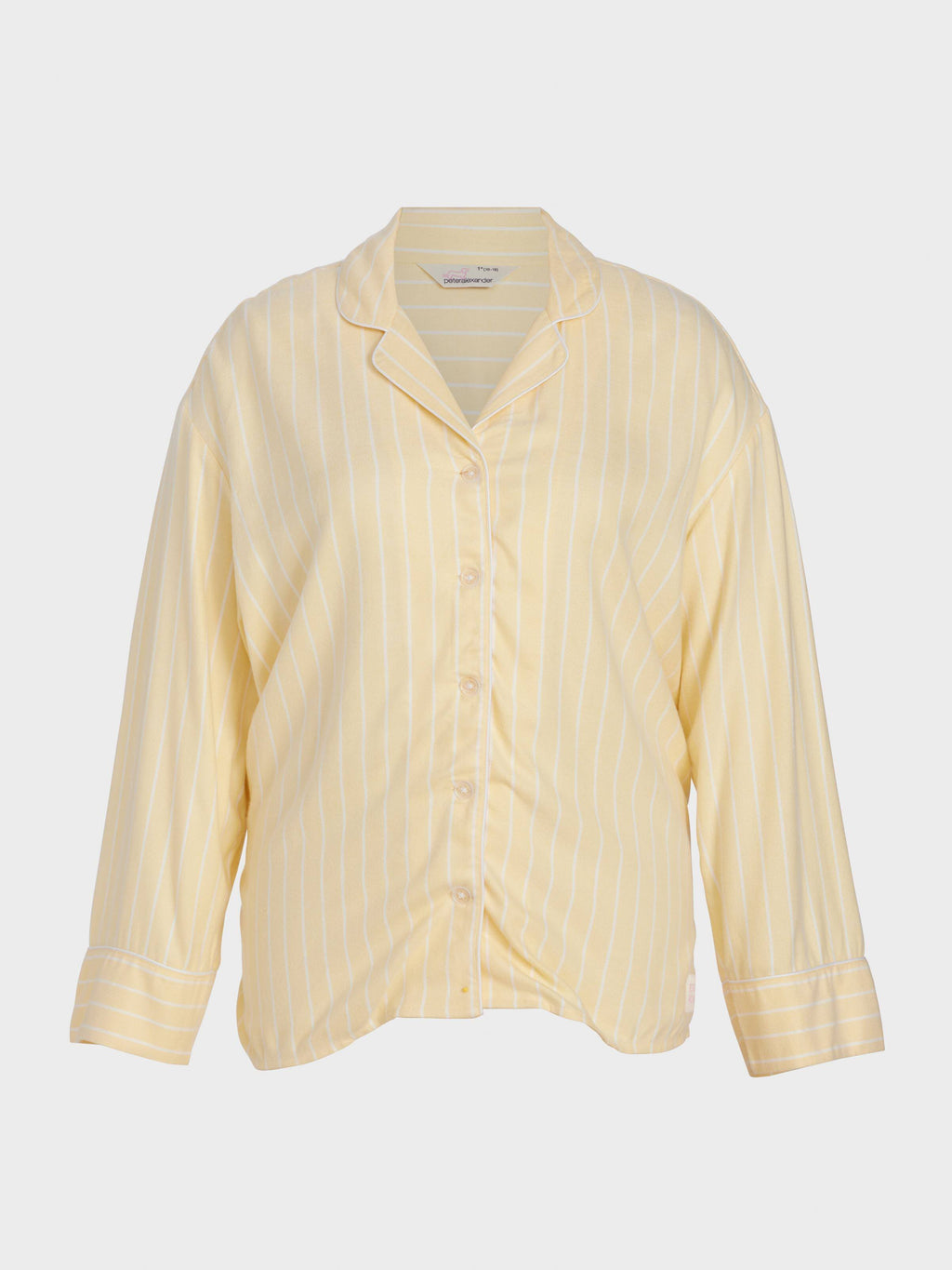 P.A. Plus Yellow Stripe Viscose Flannelette Long Sleeve Shirt