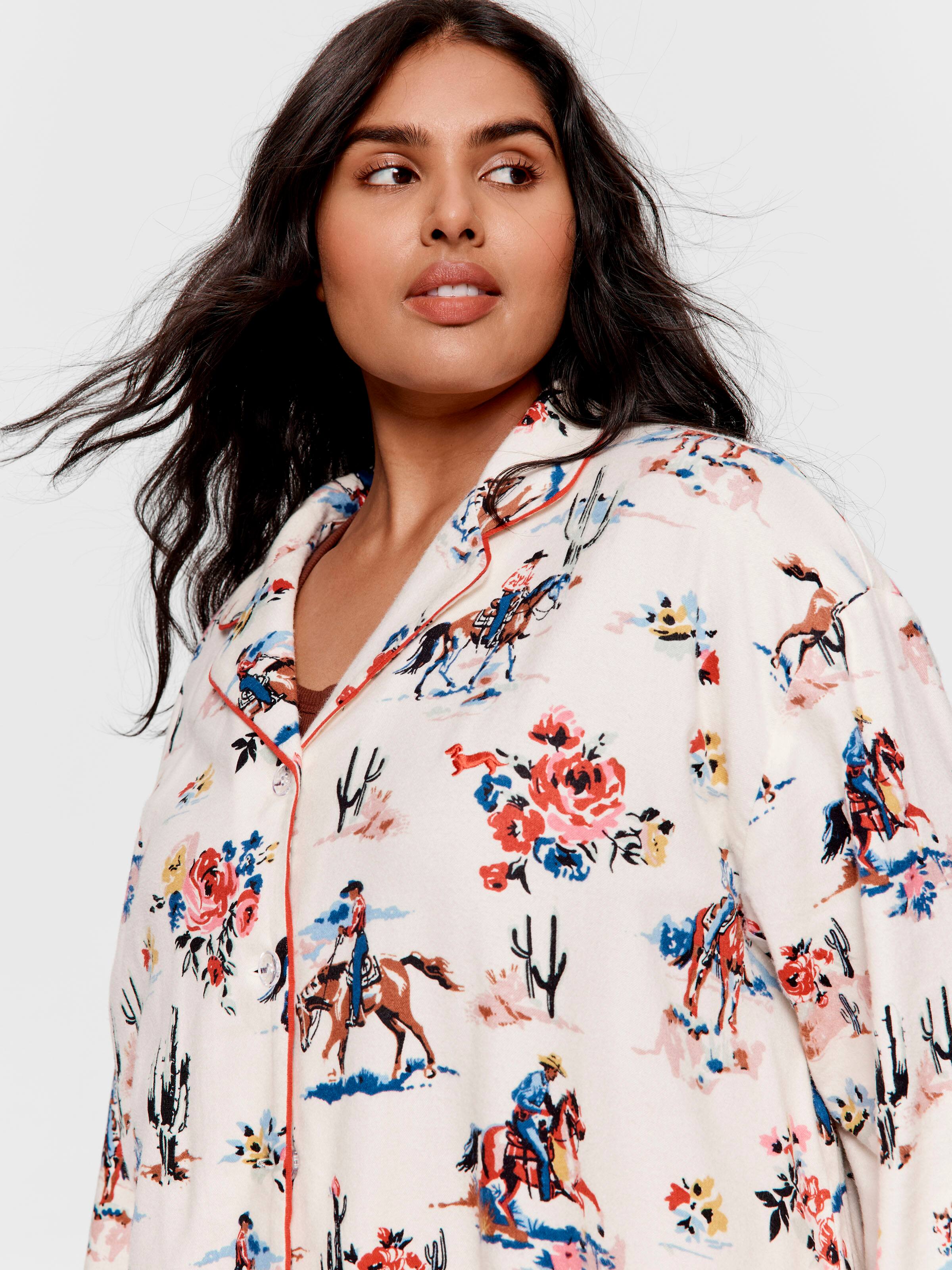 P.A. Plus Cowboy Bamboo Flannelette Classic Pj Set