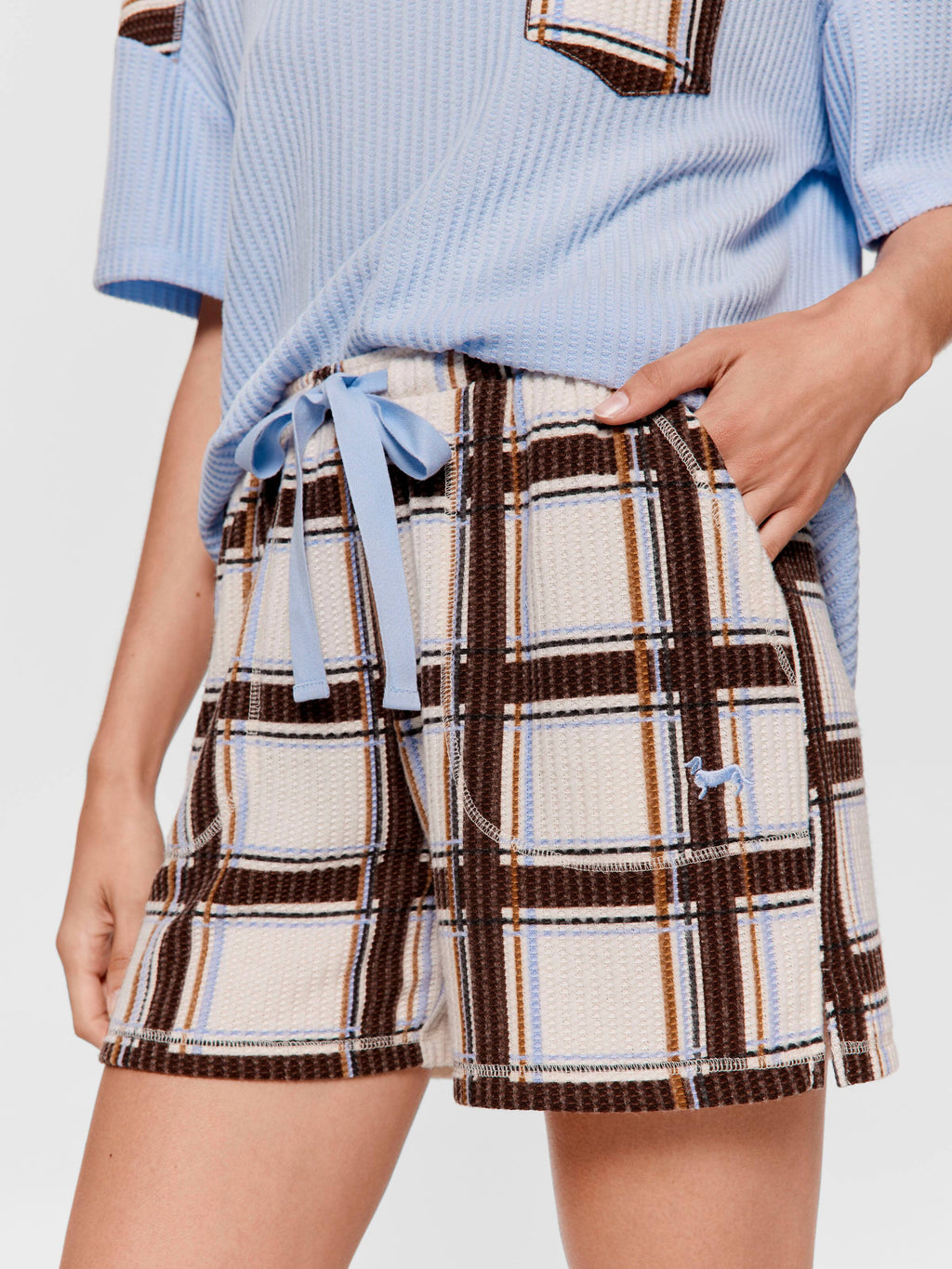 Waffle Check Long Short