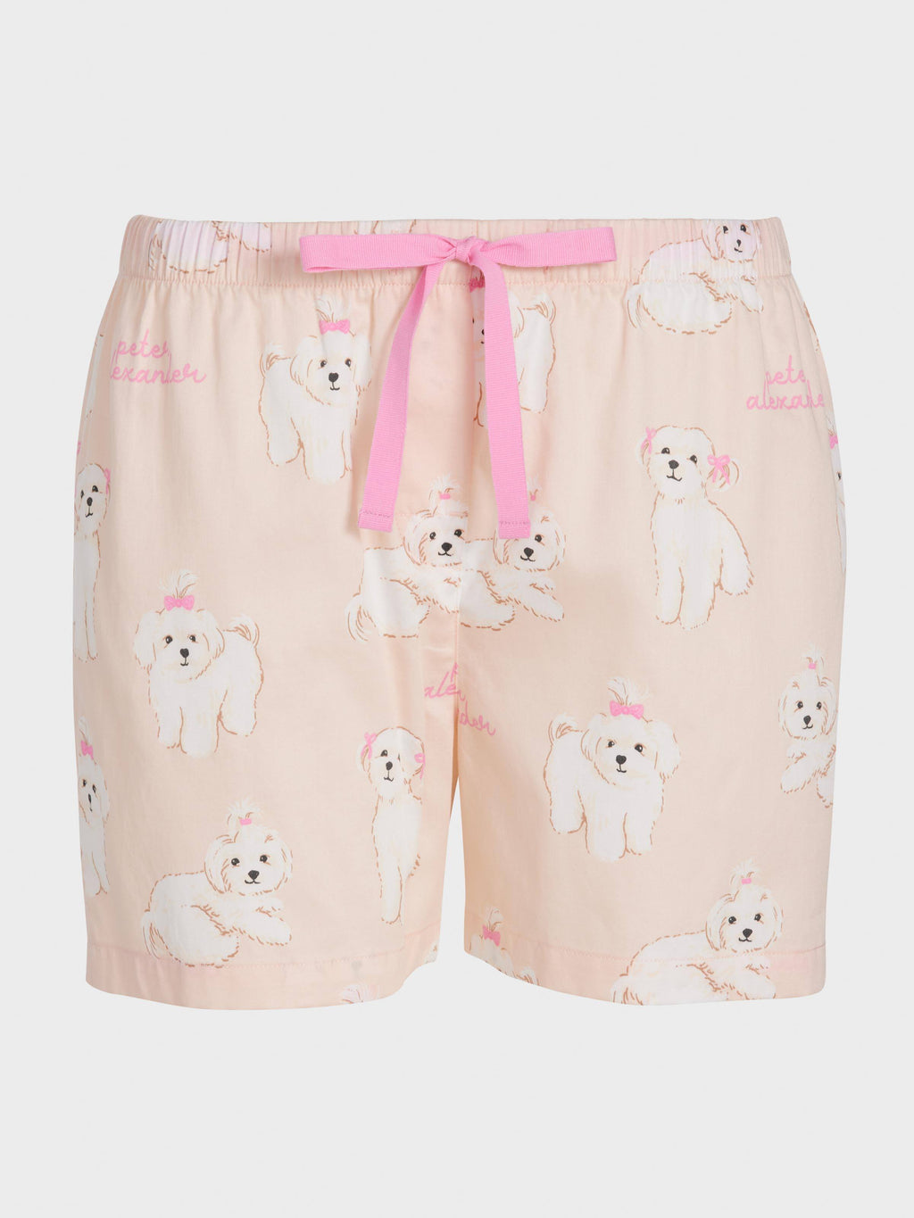 Maltese Dog 100% Cotton Mid Short
