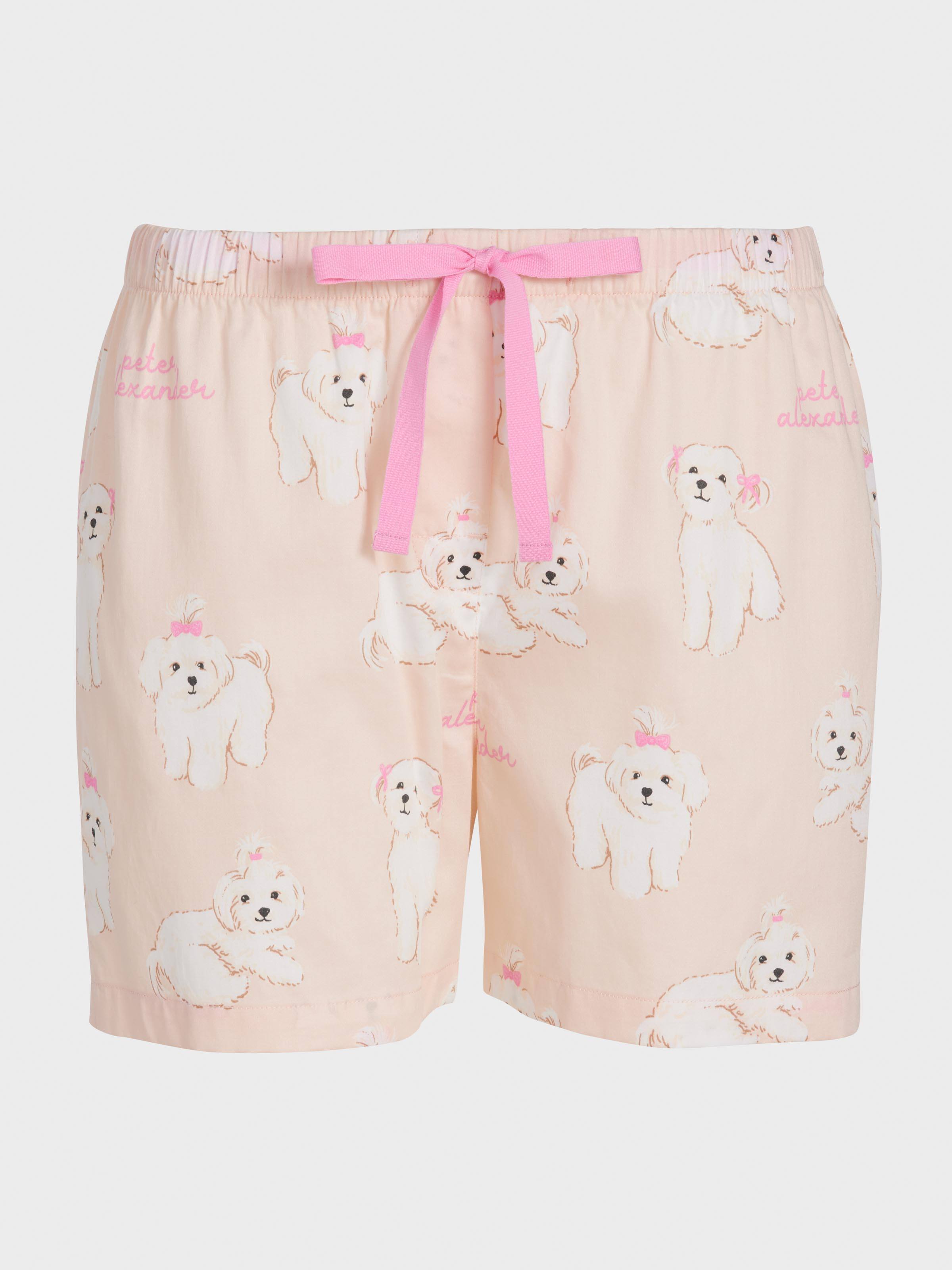 Maltese Dog 100% Cotton Mid Short