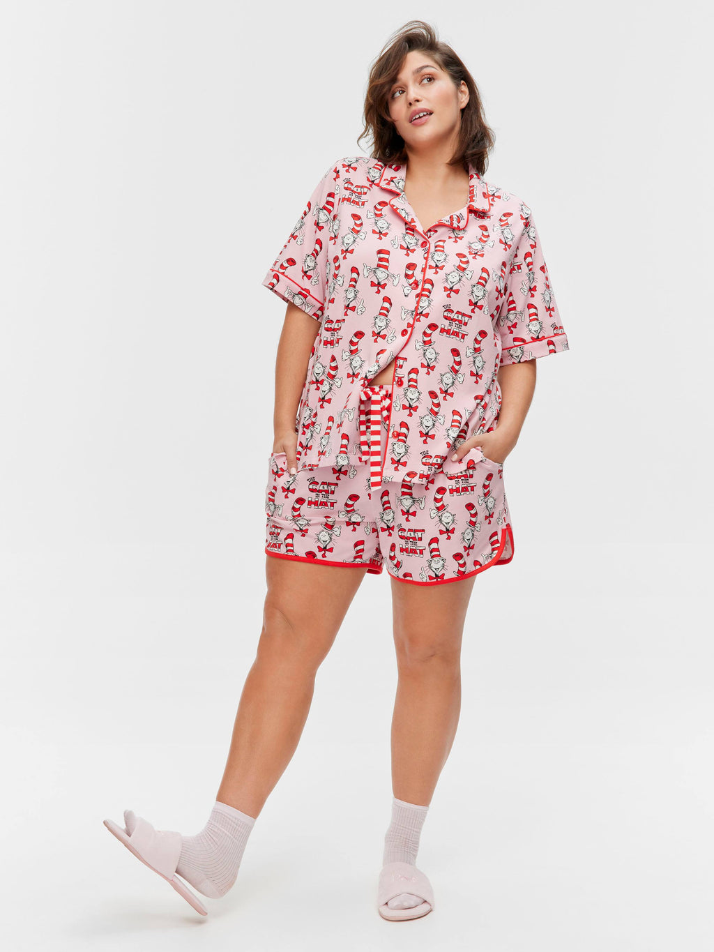 P.A. Plus Dr Seuss The Cat In The Hat Shortie Pj Set