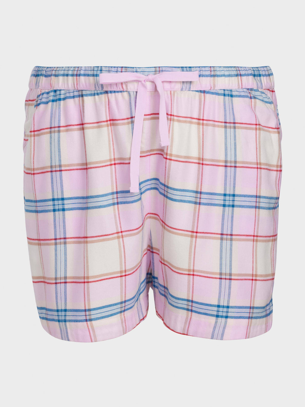 P.A. Plus Pink Check Viscose Flannelette Gerri Short