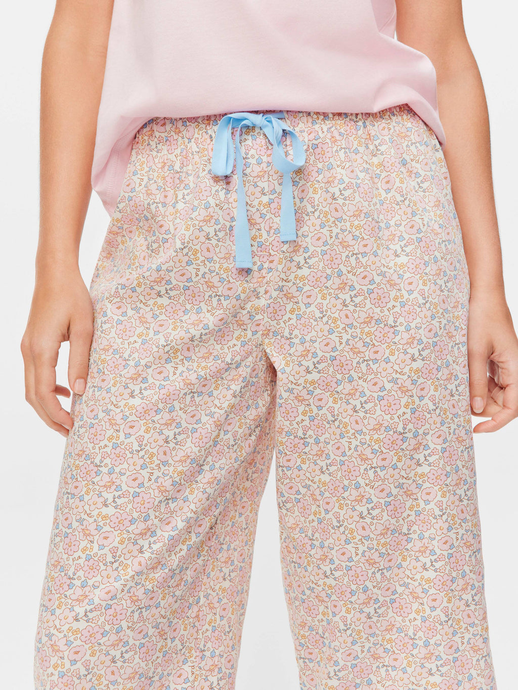 Vintage Floral 100% Cotton 3/4 Pj Pant