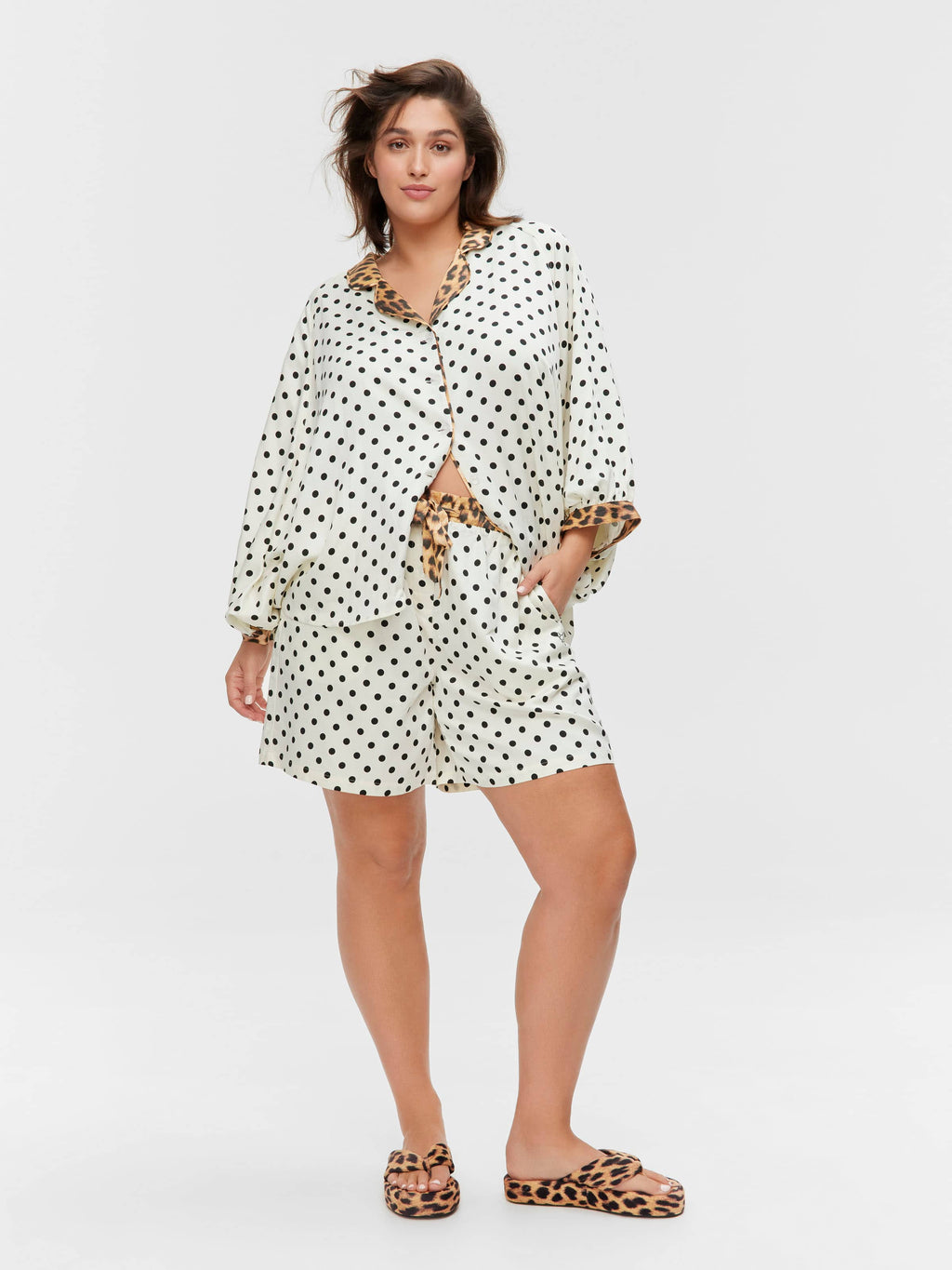 P.A. Plus Leopard Spot Long Short