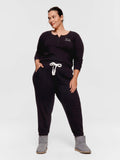 P.A. Plus Black Waffle Easy Pj Pant