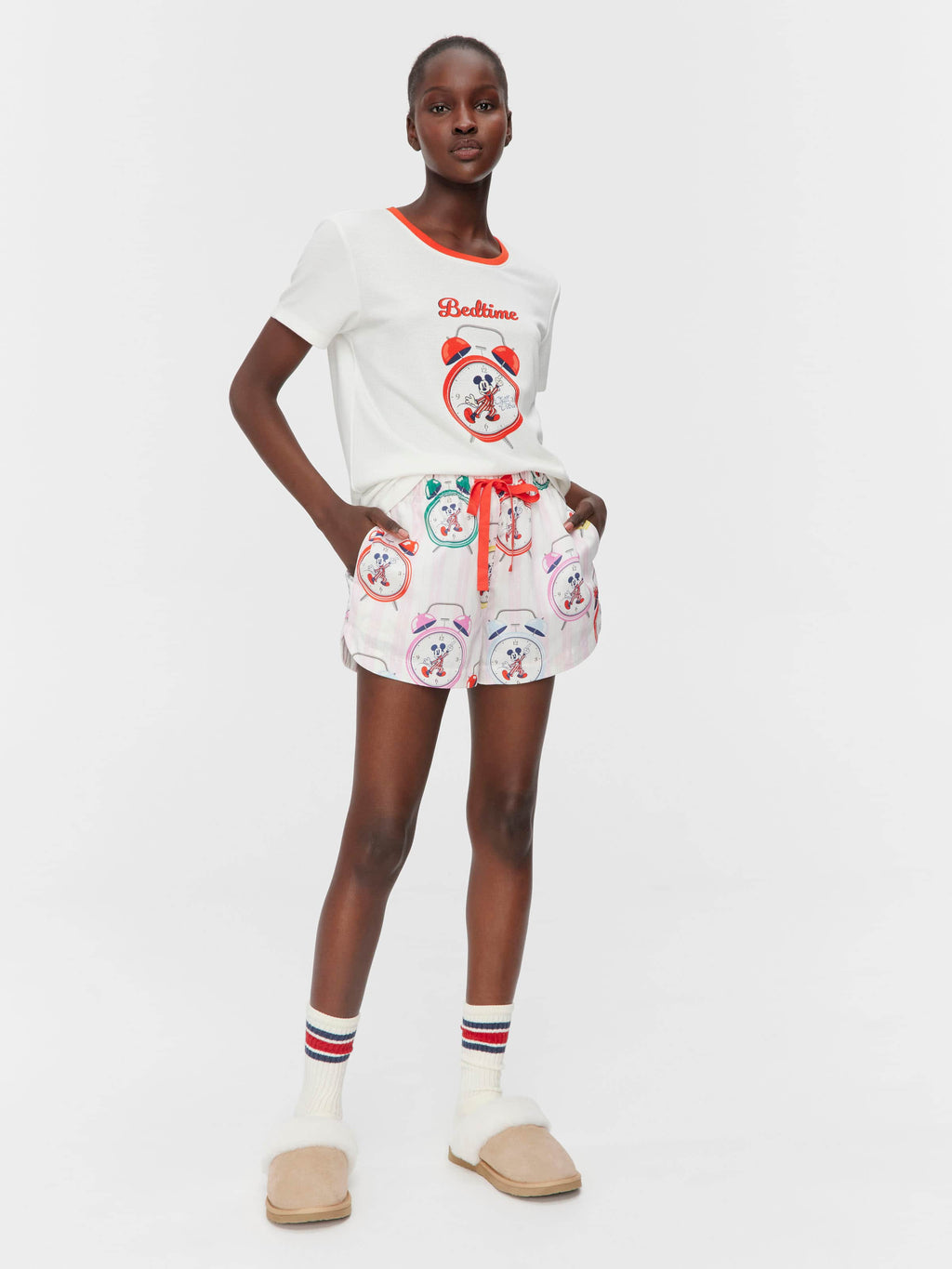 Clocks 100% Cotton Mid Short