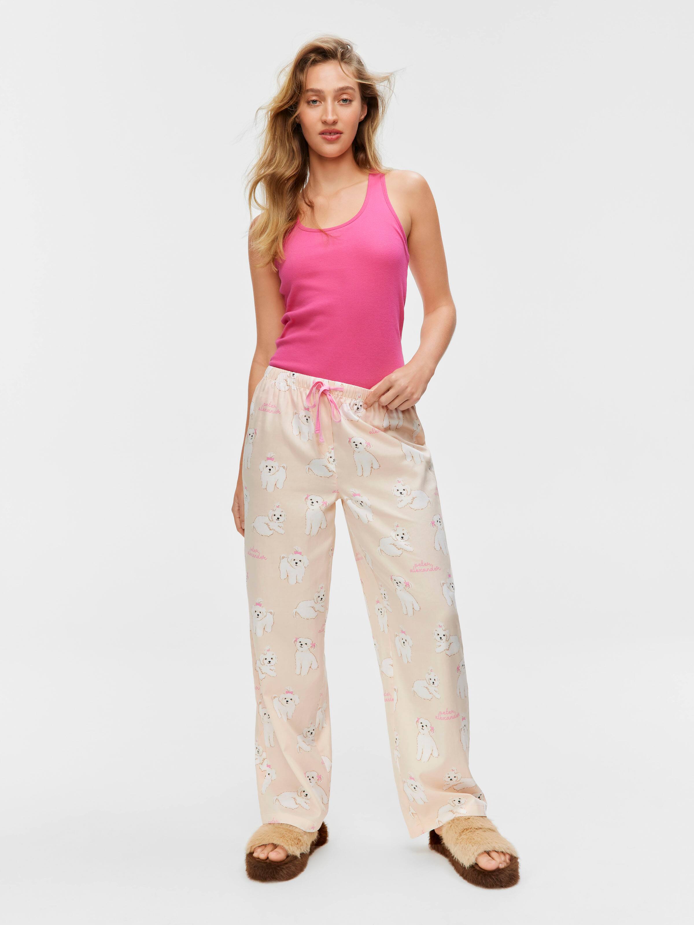 Maltese Dog 100% Cotton Classic Pj Pant