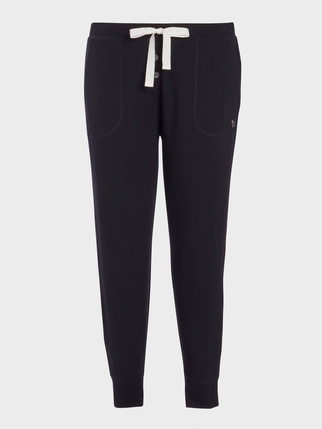 P.A. Plus Black Waffle Easy Pj Pant