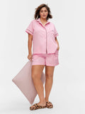 P.A. Plus Sweet Strawberry 100% Soft Cotton Shortie Pj Set