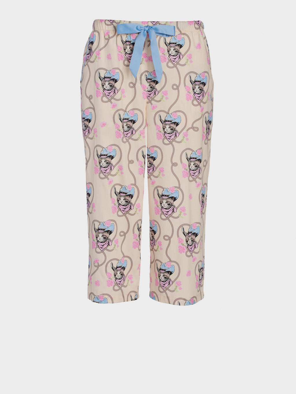 Cowboy Kitty 100% Cotton 3/4 Pj Pant