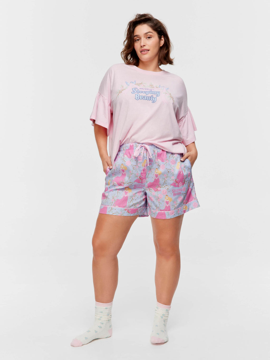 P.A. Plus  Sleeping Beauty 100% Cotton Mid Short
