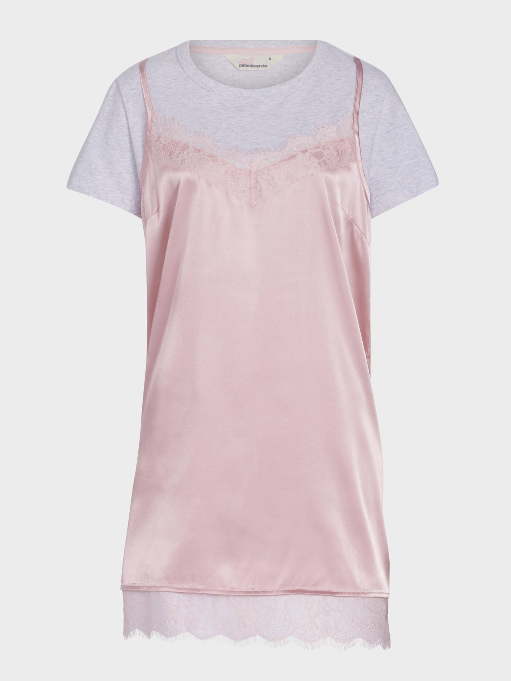 T-Shirt Satin Slip Nightie